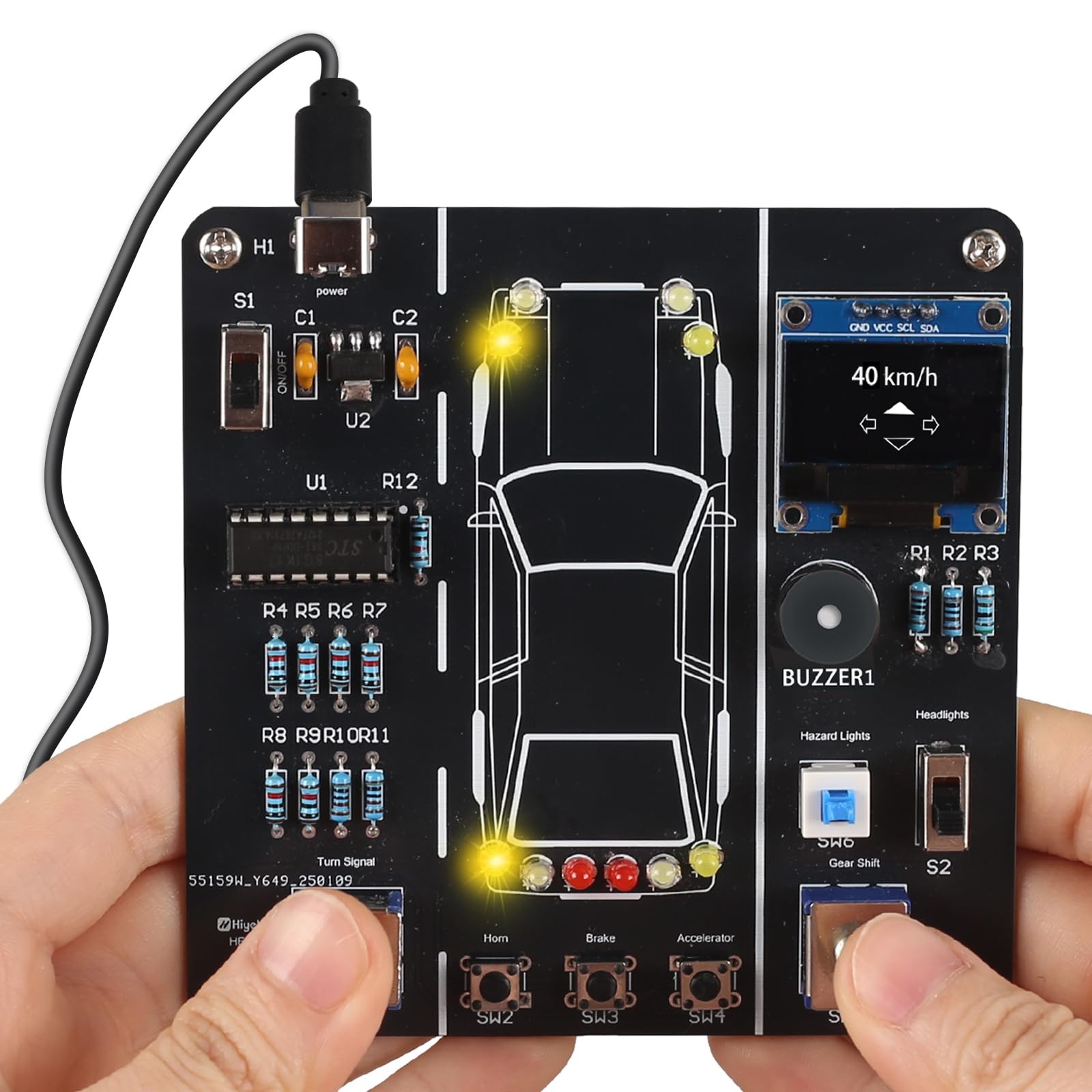 MIOYOOW DIY Car Driving Simulation Soldering Practice Kit, Electronics Projec...