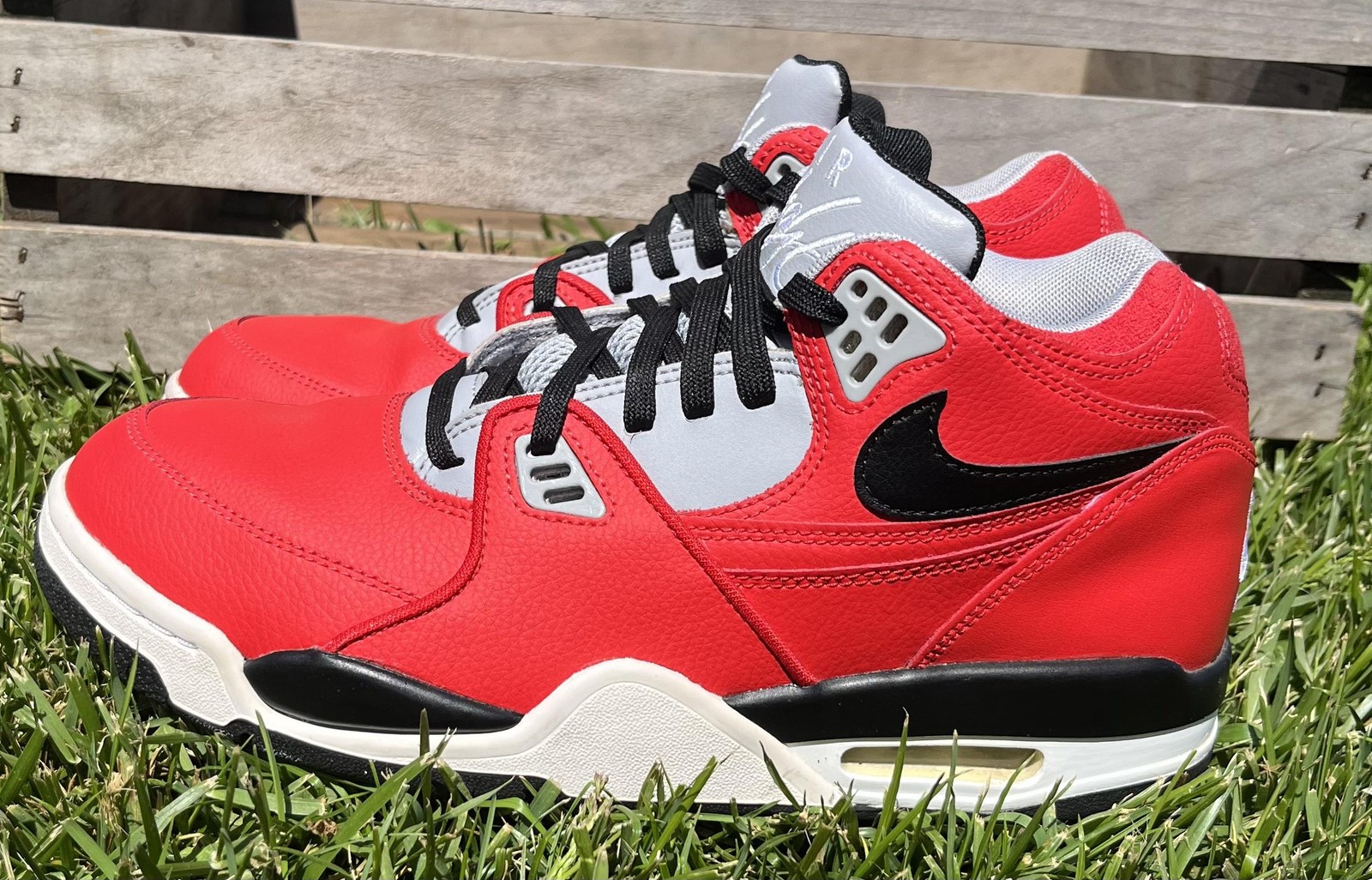 Nike Air Flight 89 Shoes Mens Size 9 Red Black Basketball Sneakers CN5668-600
