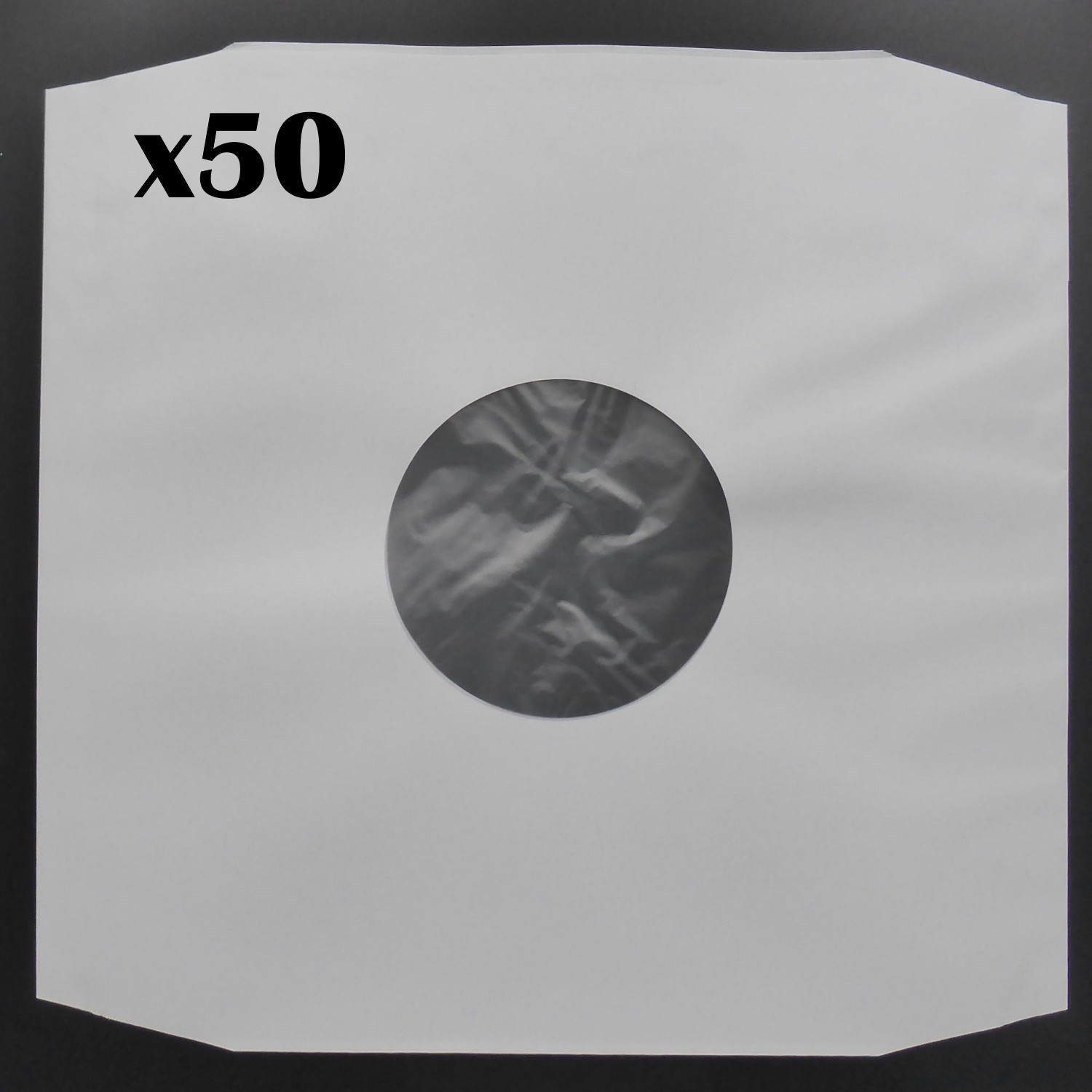 50x Premium 12 inch Poly Lined Anti-Static Inner Sleeves for Vinyl LP Records