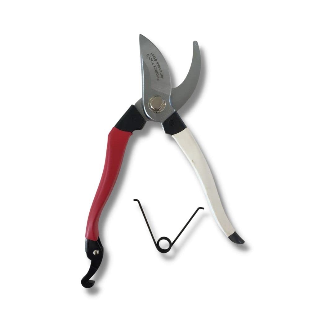Phoenix Tools Professional Grade Hand Prunner Japanese 3/4" cut, Red/White