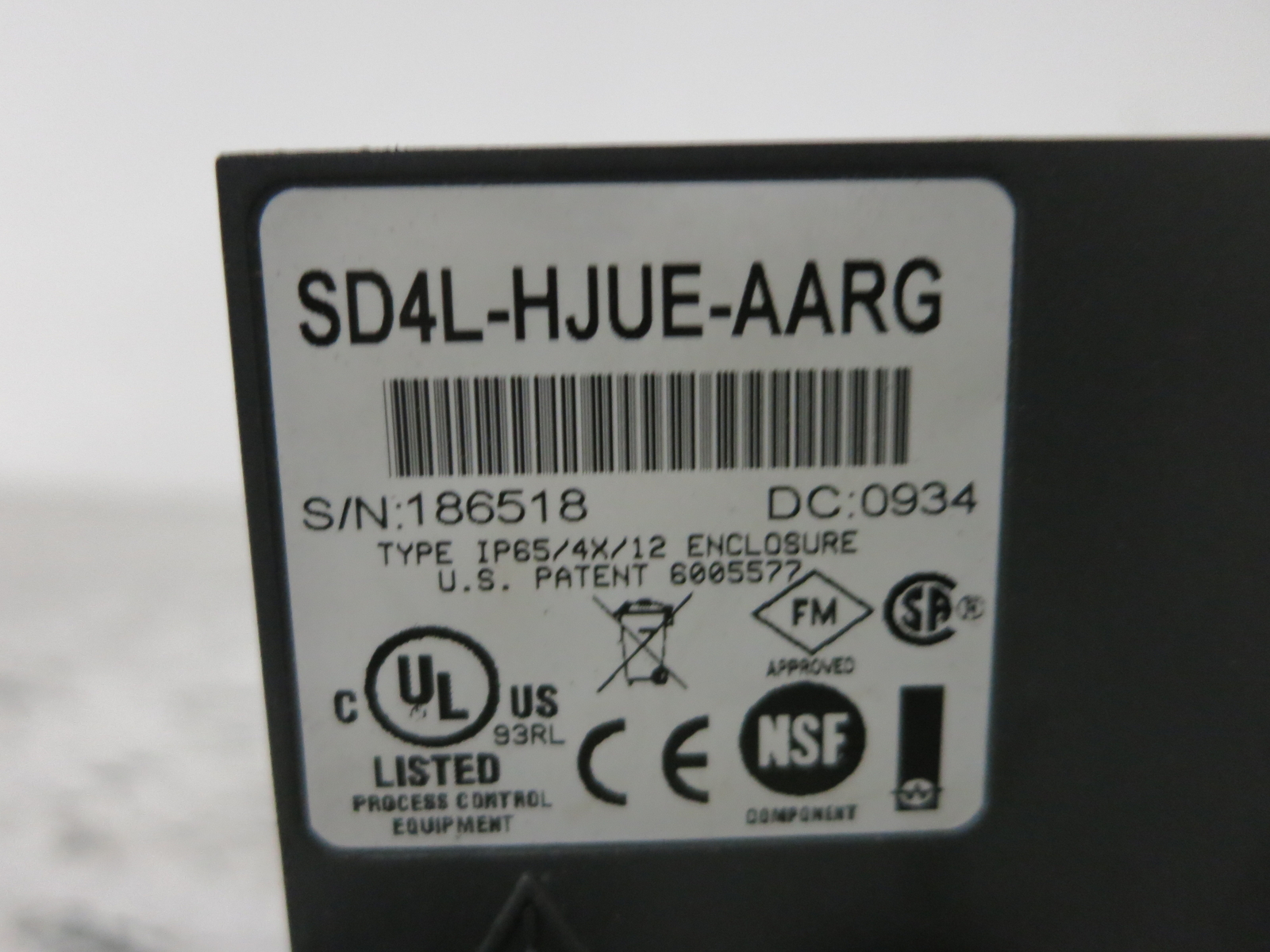 Watlow SD4L-HJUE-AARG Limit SD Controller SD4LHJUEAARG