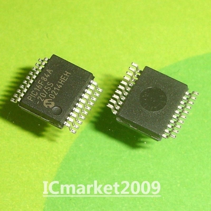 2 PCS PIC16F84A-20/SS SSOP-20 PIC16F84A Flash/EEPROM 8-Bit Microcontrollers Chip