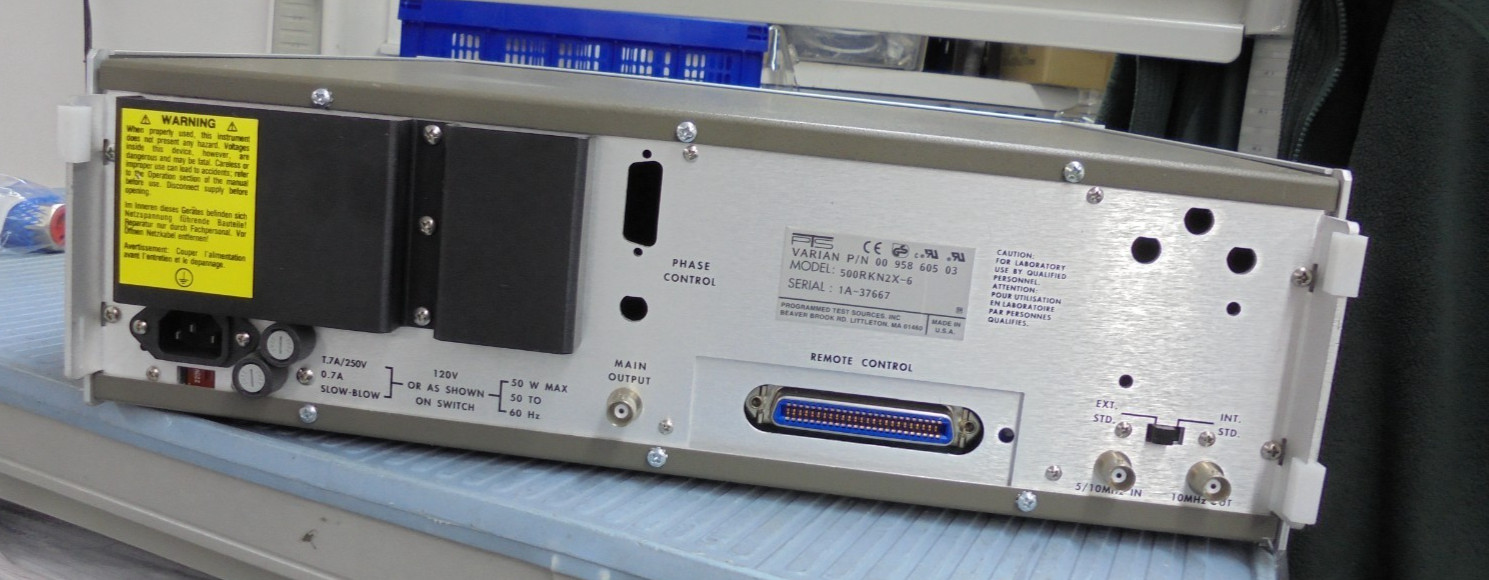Programmed Test Sources Inc 500RKN2X-6 Frequency Synthesizer 1-500MHz PTS 500