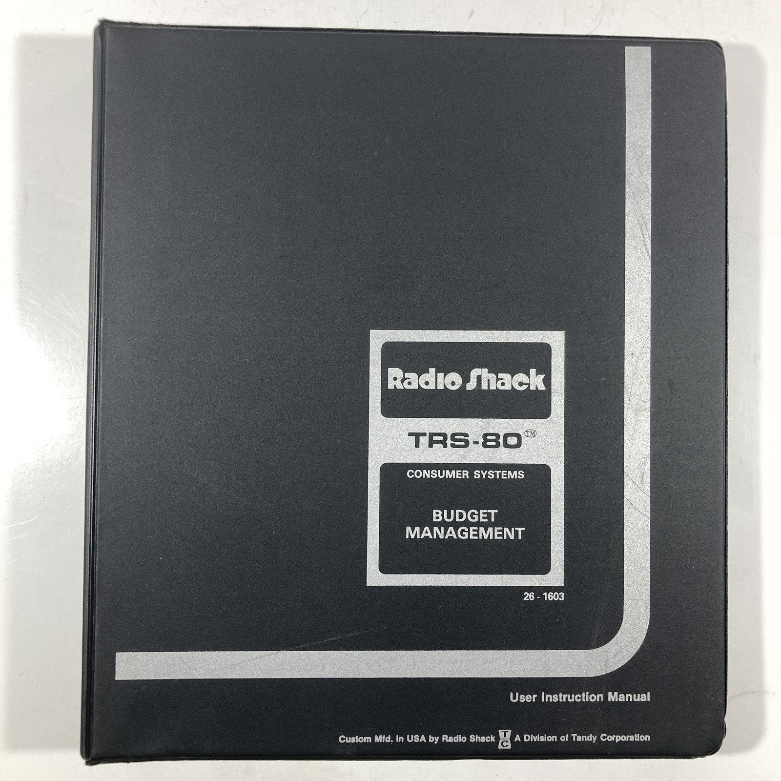 Radio Shack TRS-80 Budget Management 26-1603 Cassette Tape Software Manual 1979