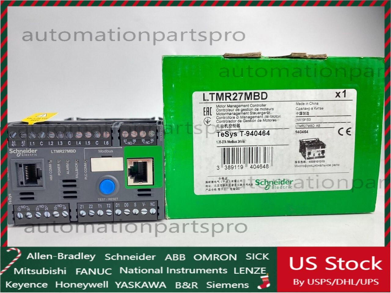 Schneider LTMR27MBD motor controller LTMR TeSys T 24V DC 27A for Modbus