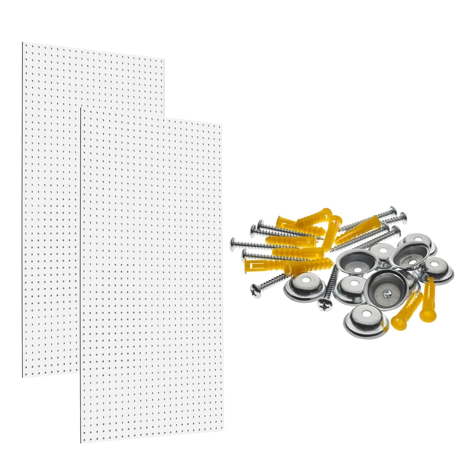 Triton Products High Density Fiberboard Pegboards with Mounting Hardware, 24"...