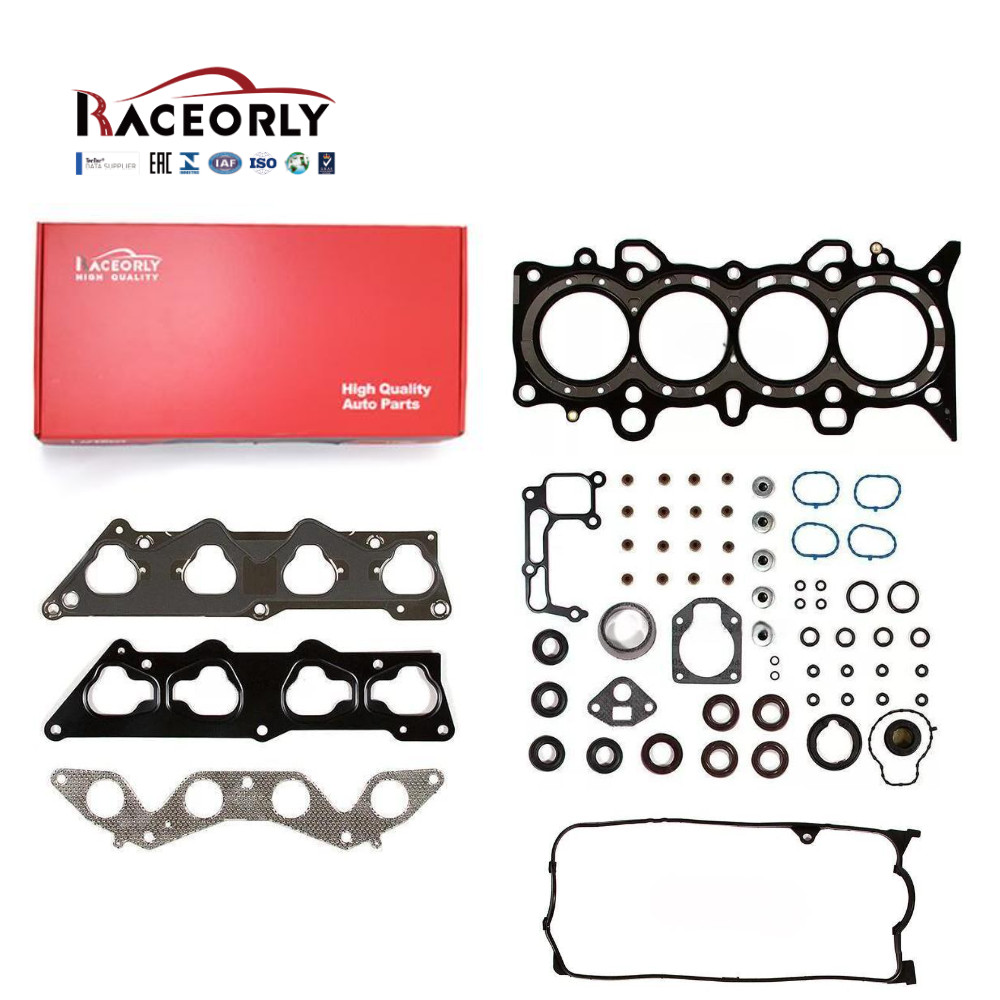 RACEORLY Head Gasket Set Fit 01-05 Honda Civic DX LX 1.7L SOHC 16v VTEC D17A1