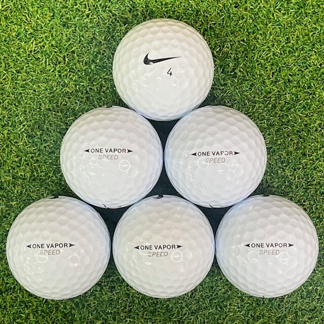24 Nike One Vapor Speed Used Golf Balls 5A Mint Condition White