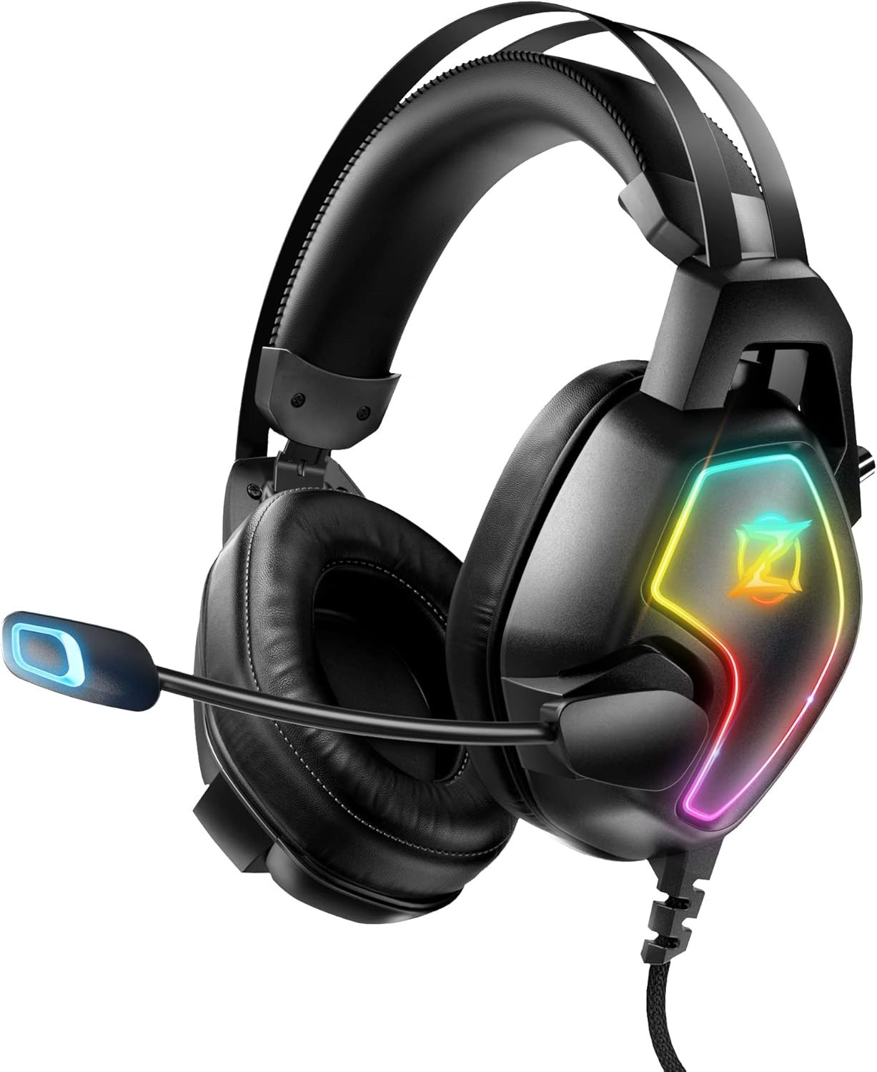 Gaming Headset for Xbox One Series X/S Ps5, Ps4, PC Switch, Noise Canceling Head