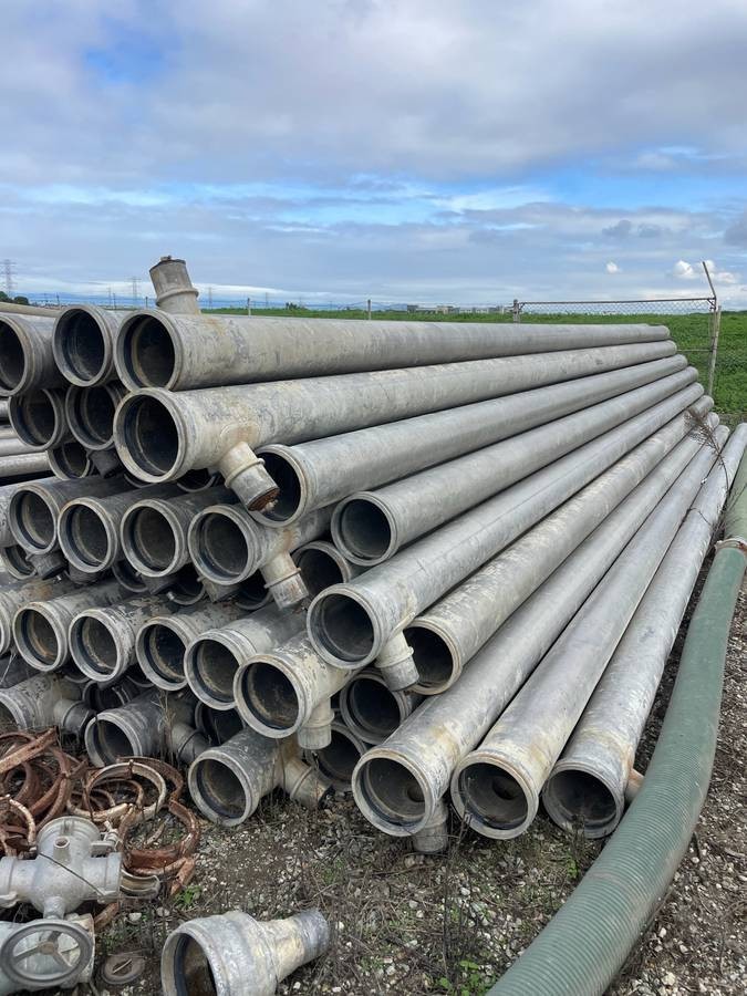 8"x30' Aluminum Irrigation Mainline Water Transfer Pipe