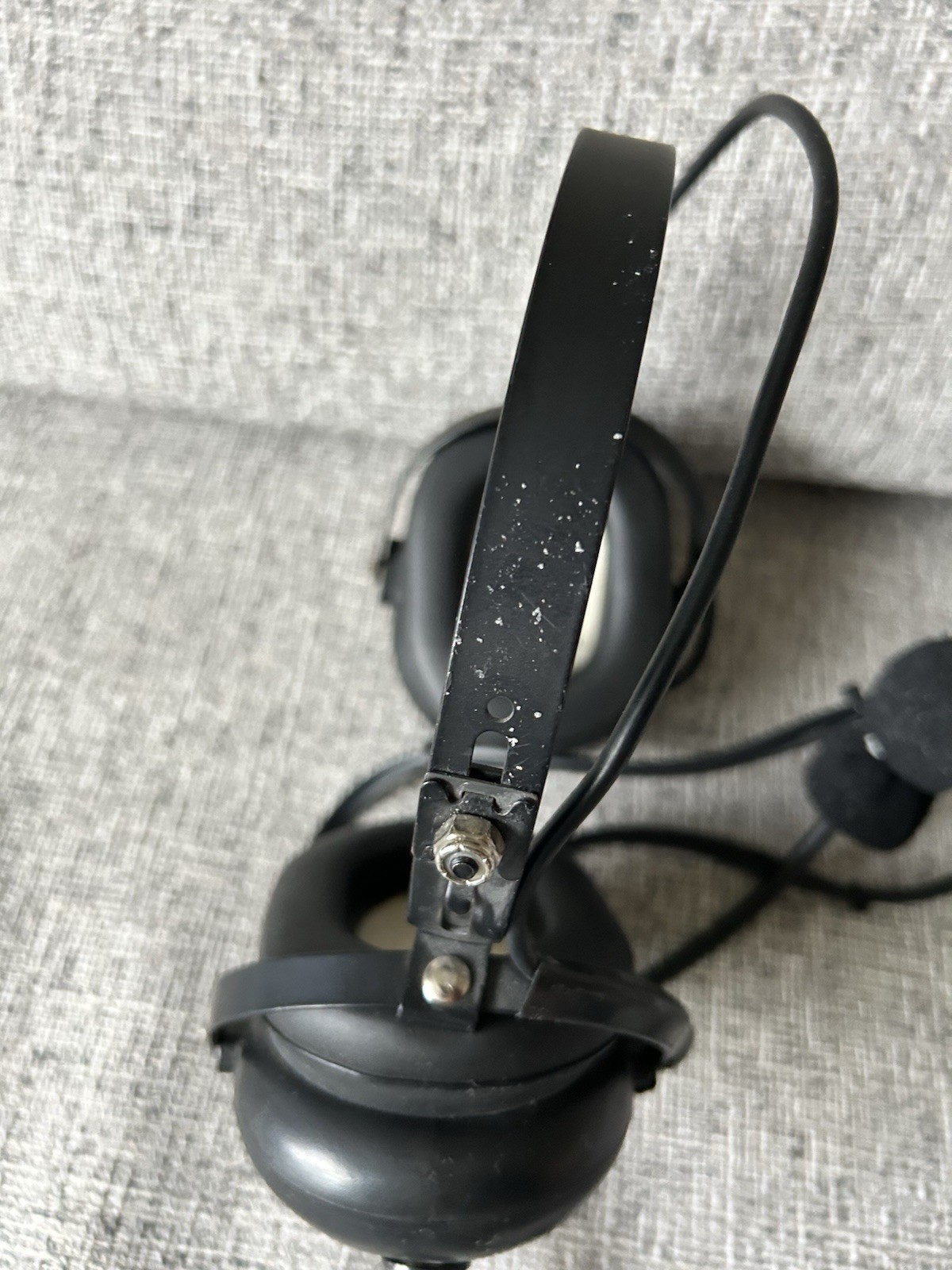 FLIGHTCOM BLACKHAWK 5DX AVIATION HEADSET NICE CONDITION