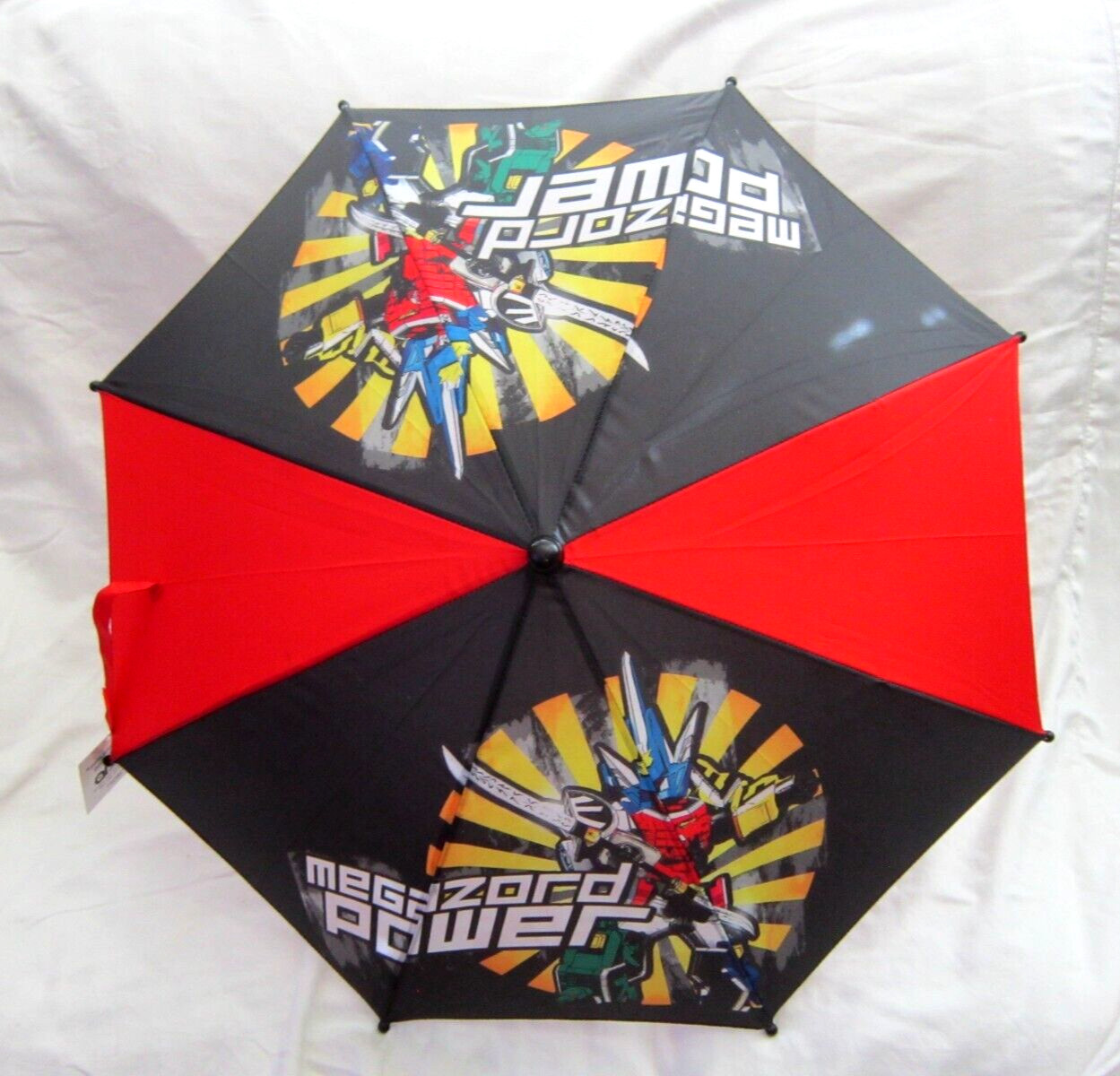 Kid's Unisex 27" Power Rangers Megazord Power Red&Black licensed Umbrella!New!