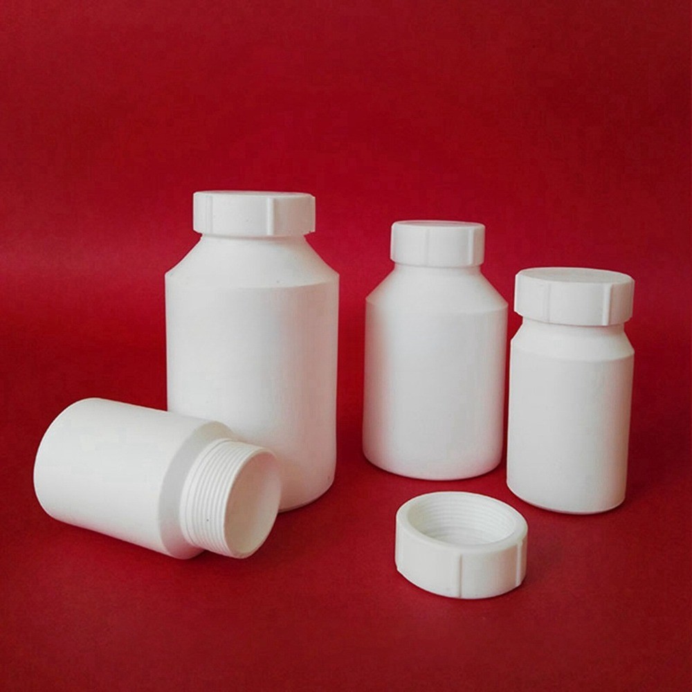 50/100/150/250ml PTFE Wide Mouth Reagent Bottle Labware Acid And Alkali Resist