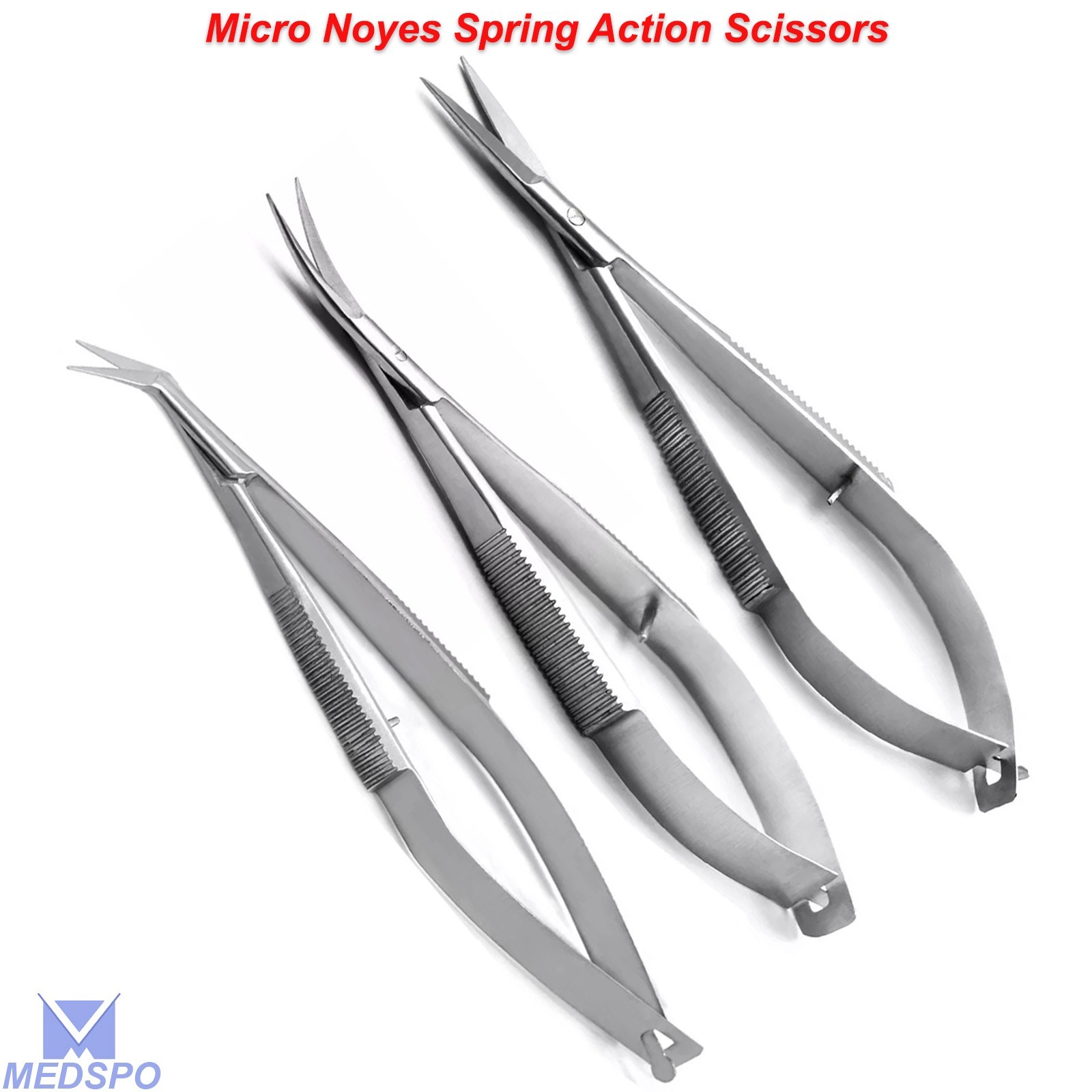 Ophthalmic Noyes Spring Action Scissors Micro Dissecting Surgical Instruments