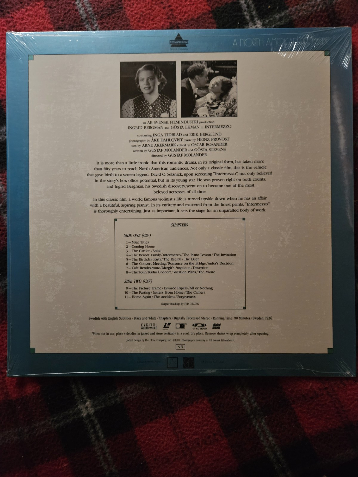 INGRID BERGMAN / INTERMEZZO *BRAND NEW SEALED LASERDISC