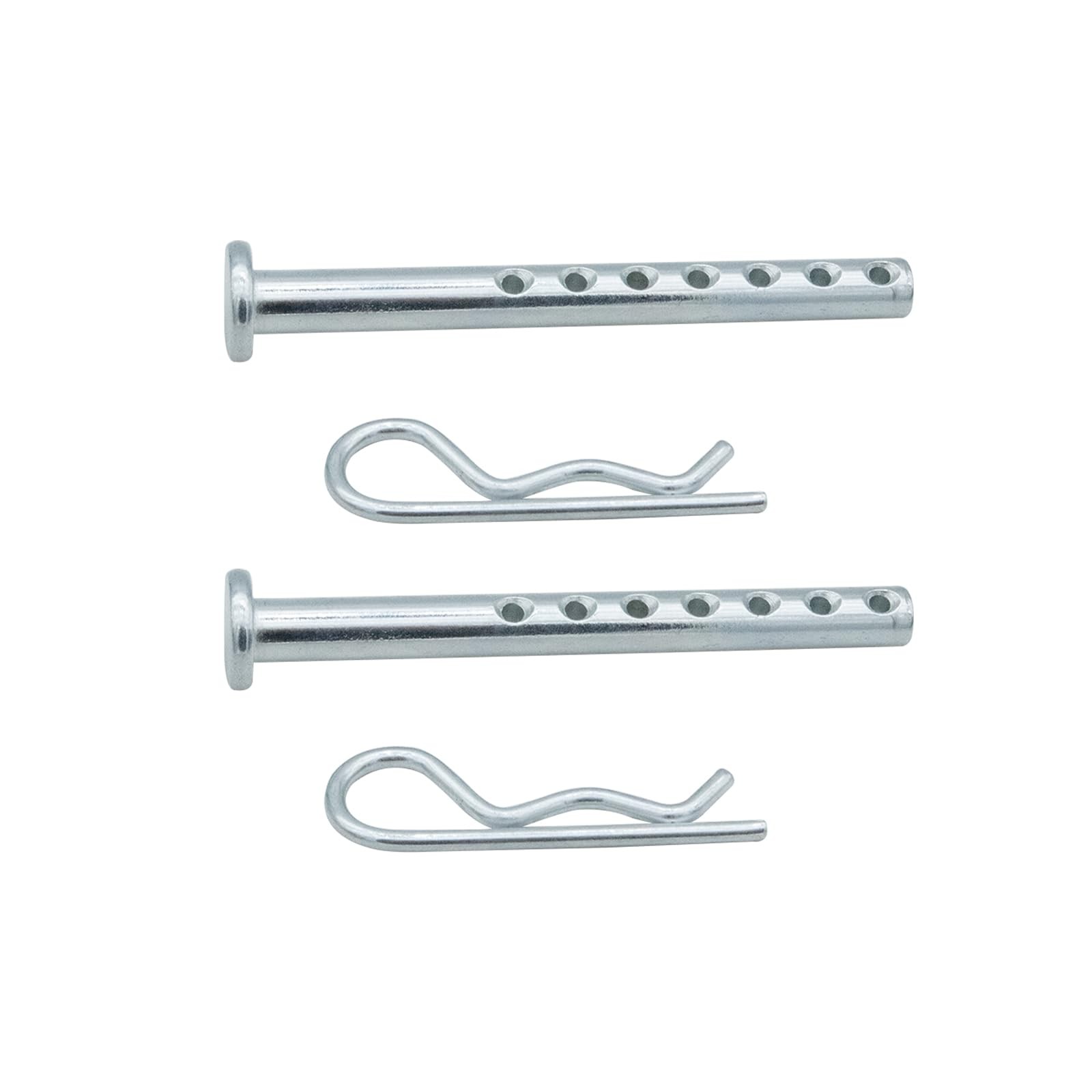 472795 Clevis Pin 1/4 x 2-1/2 Inch with Matching R Clip Carbon Steel Pair 2PCS