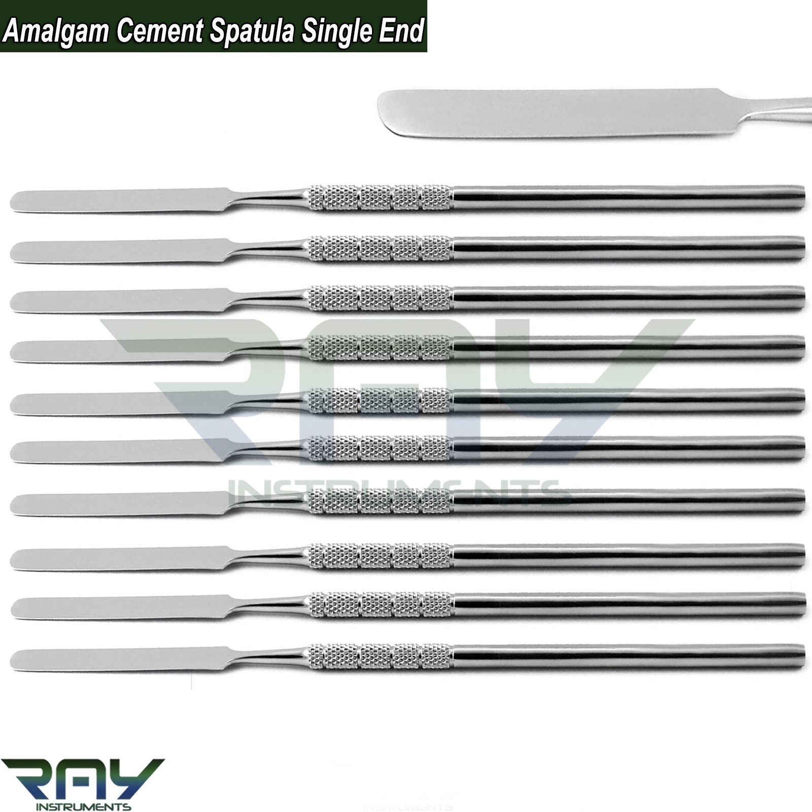 Dental Amalgam Cement Mixing Spatula Single End Restorative Lab Instruments