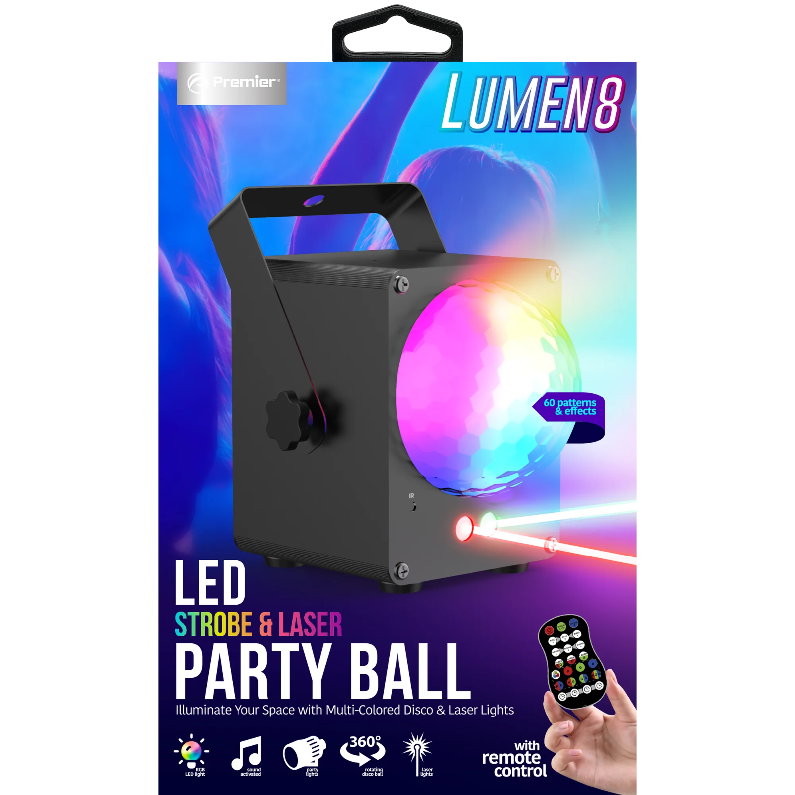 Premier Party Ball-strobe & Laserlight W/remote