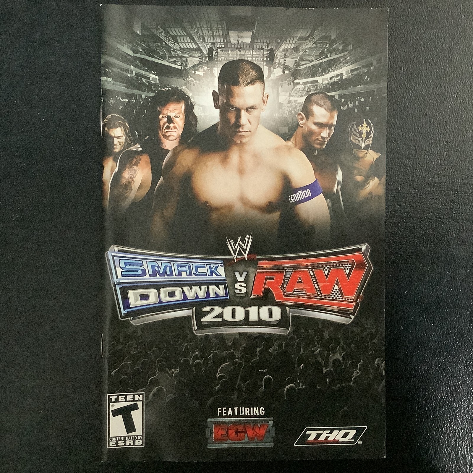 WWE Smackdown vs. RAW 2010 PS2 PlayStation 2 Instruction Manual Only