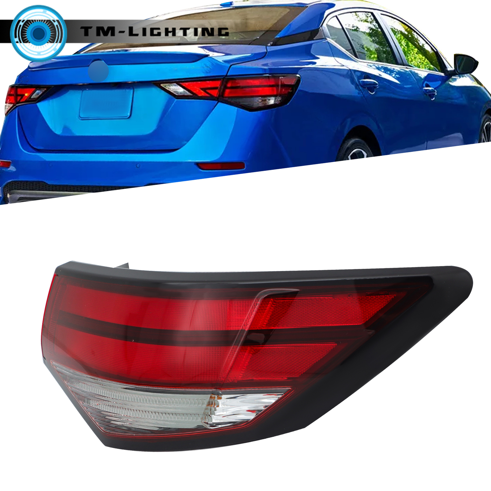 For 2021-2023 Nissan Sentra Right Passenger Side Tail Light Outer Lamp Halogen