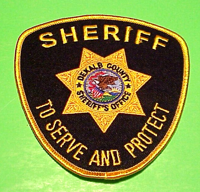 DEKALB  COUNTY  ILLINOIS  4 1/4" IL  SHERIFF / POLICE PATCH  FREE SHIPPING!!!