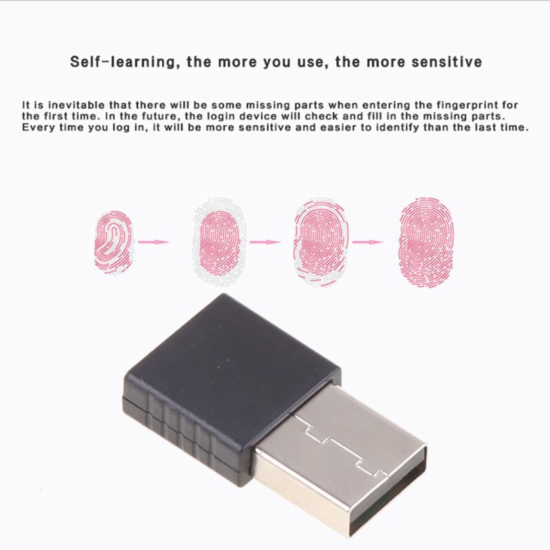 USB Fingerprint Reader Security for Key for Windows 10 Dongle File Encryption