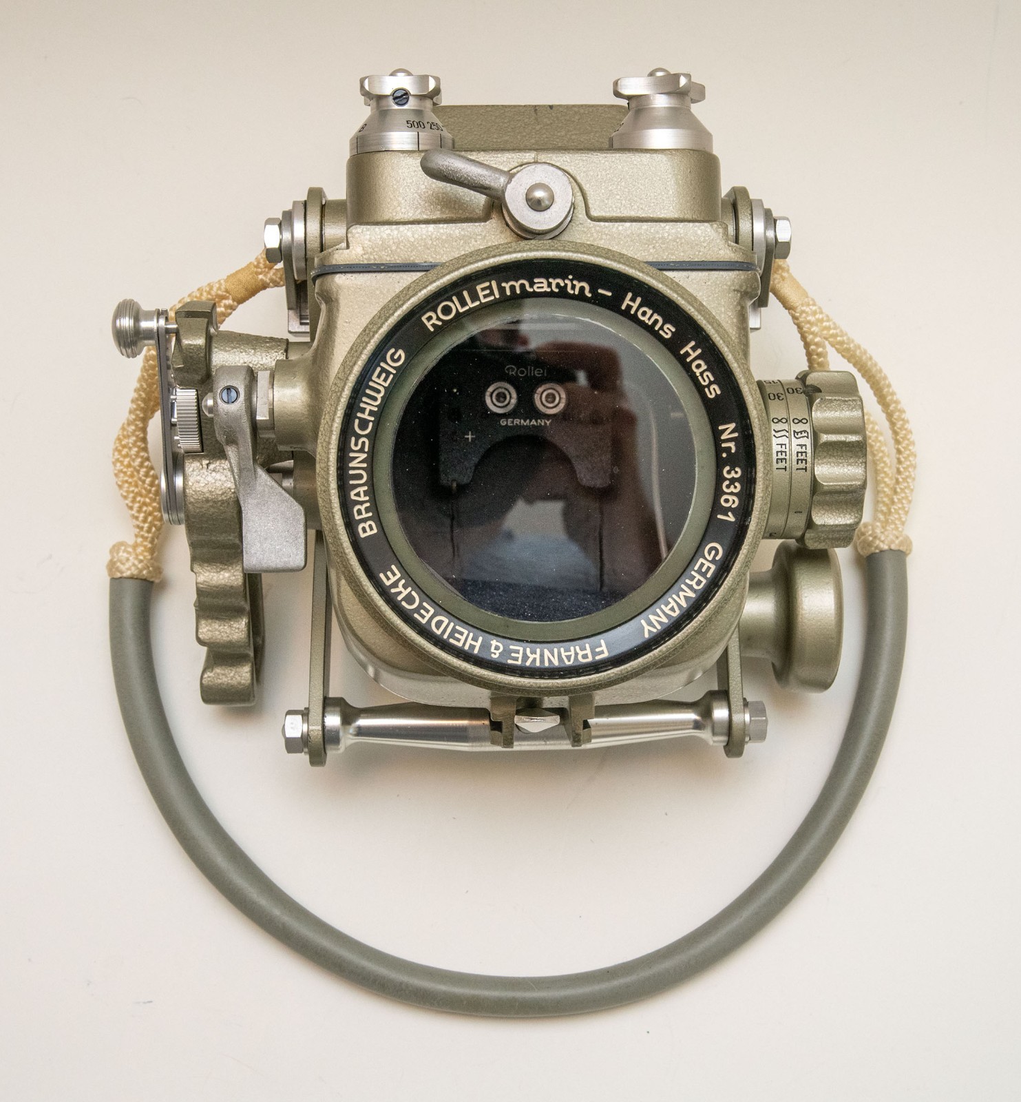 Rollieflex Rollei Marin IV Hans Hass Underwater Housing, Flash, Finder, Controls