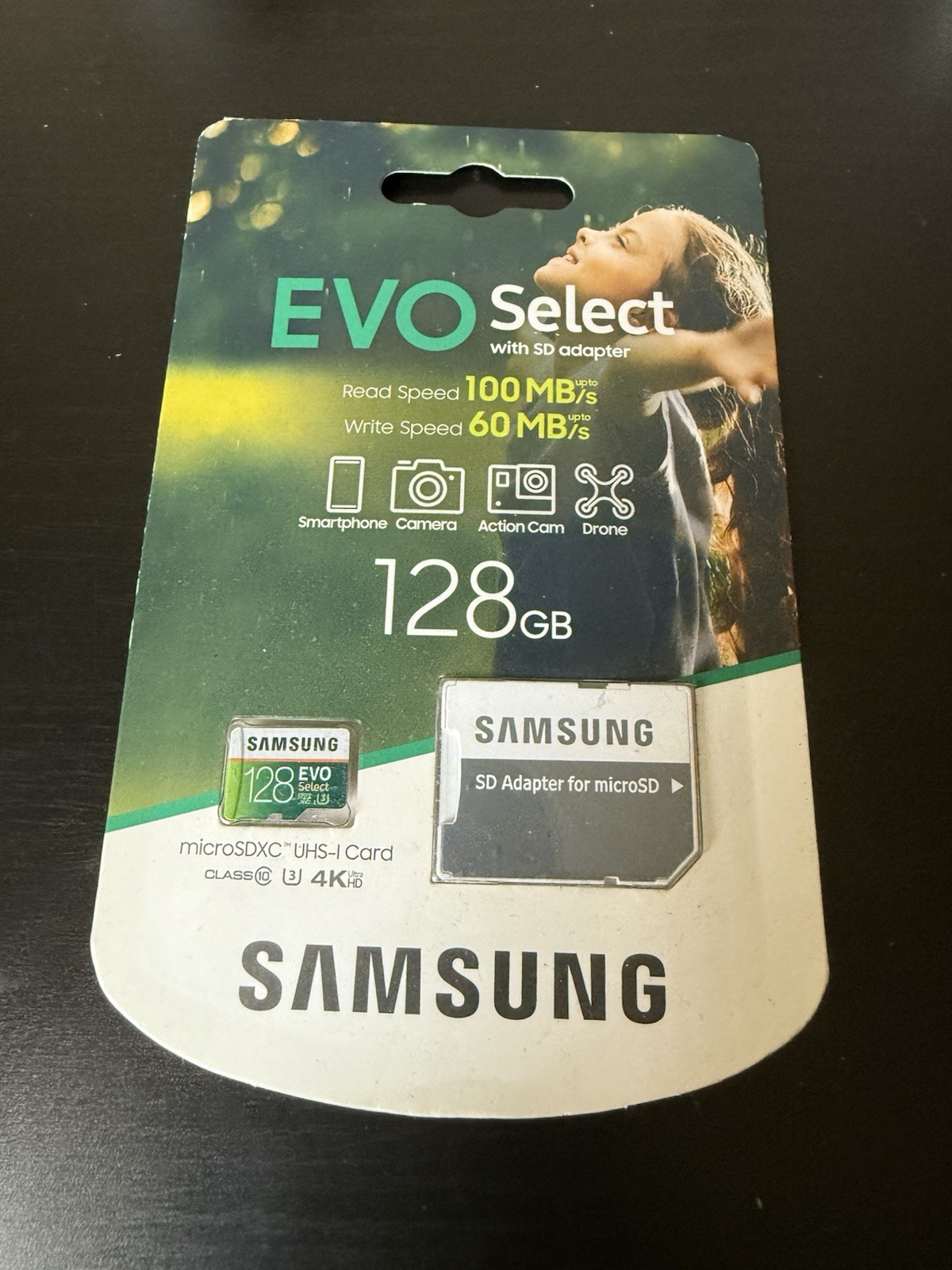 SAMSUNG: EVO Select 128GB MicroSDXC 100MB/s  (MB-ME128HA)