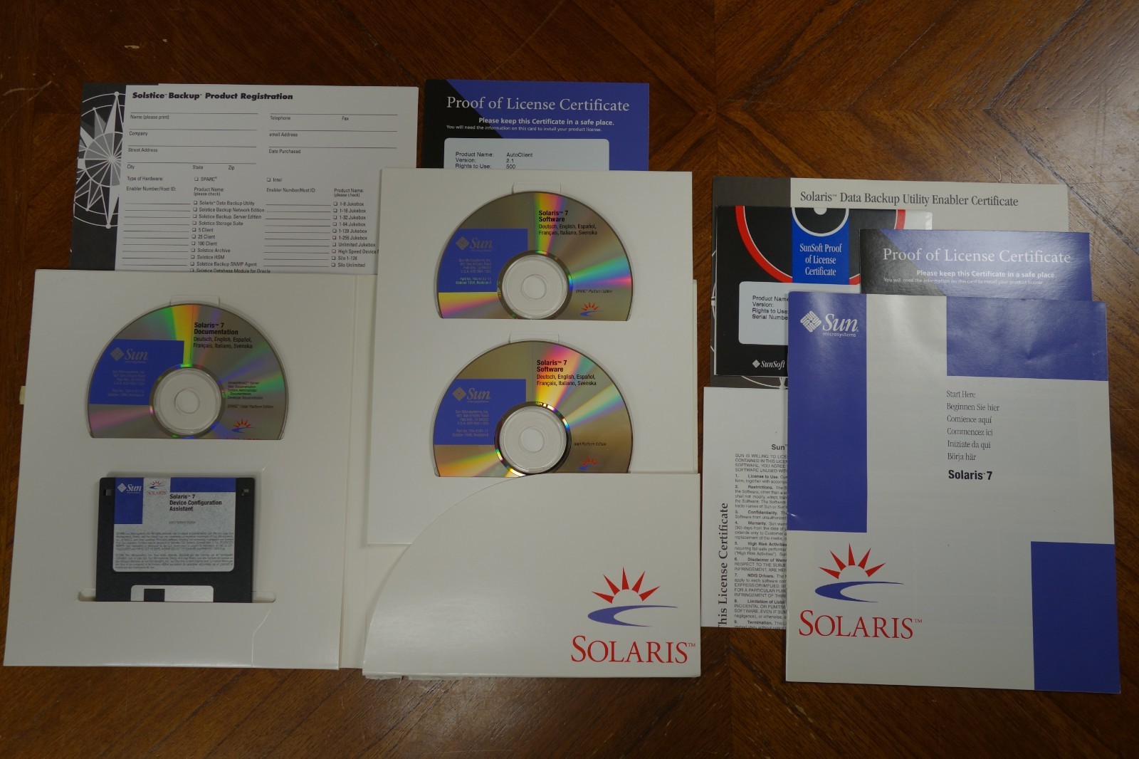 SUN Solaris 7 OS Software Intel Platform Edition New