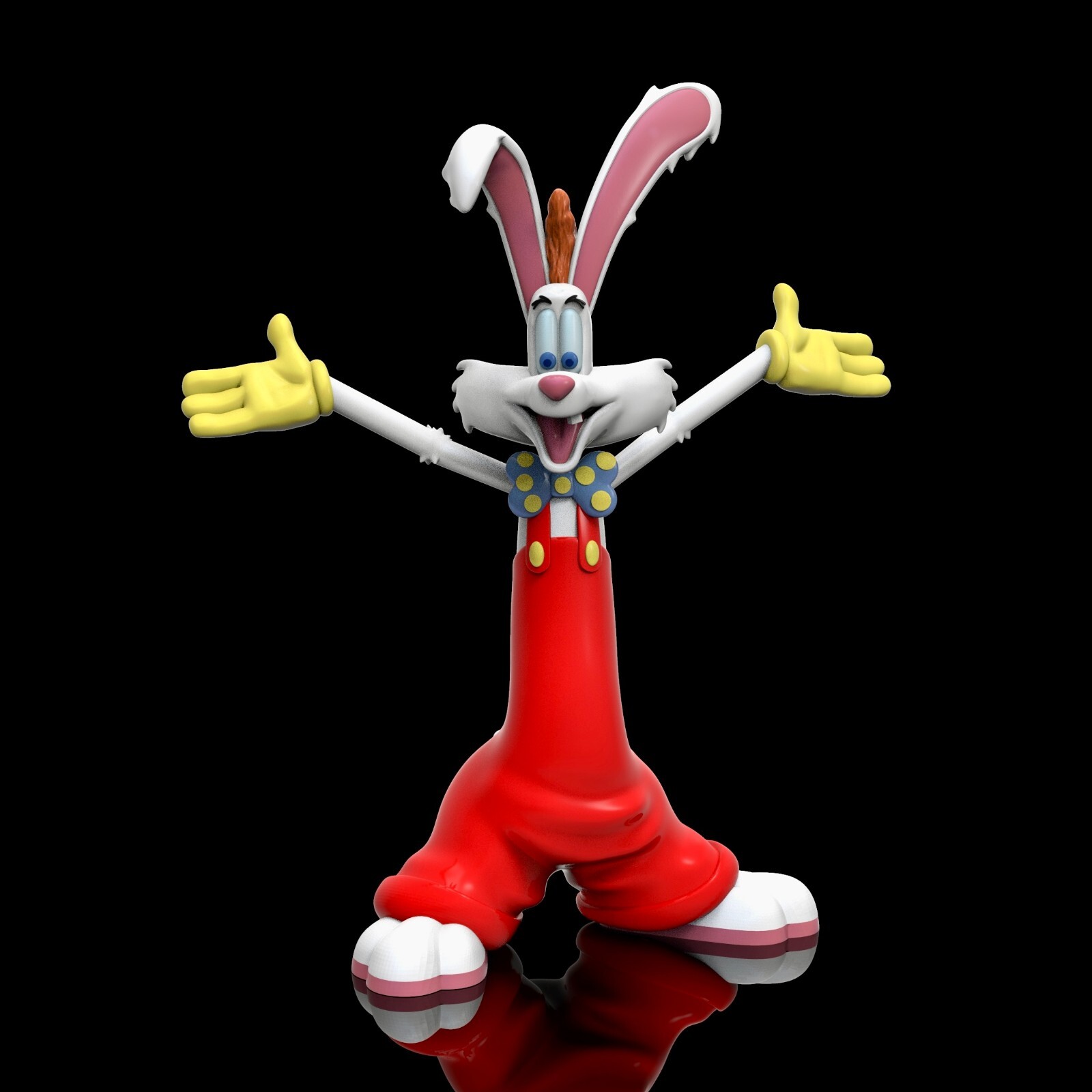 UNPAINTED Who Framed Roger Rabbit 3D Printed Model Kit 6" Tall (9-23)