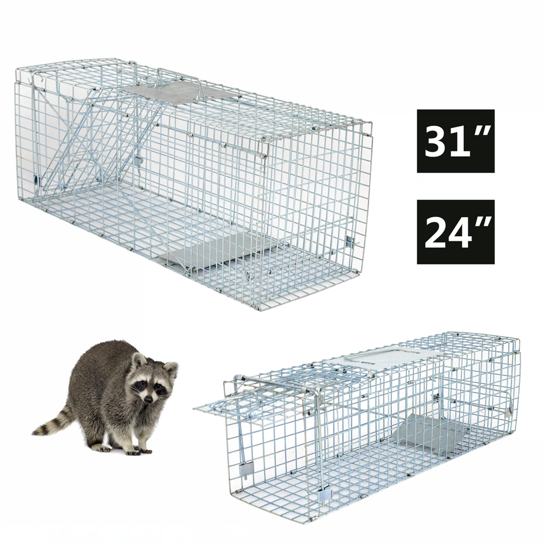 Live Animal Trap Large Rodent Cage Garden 24" 32" Size for Little Pets Rats