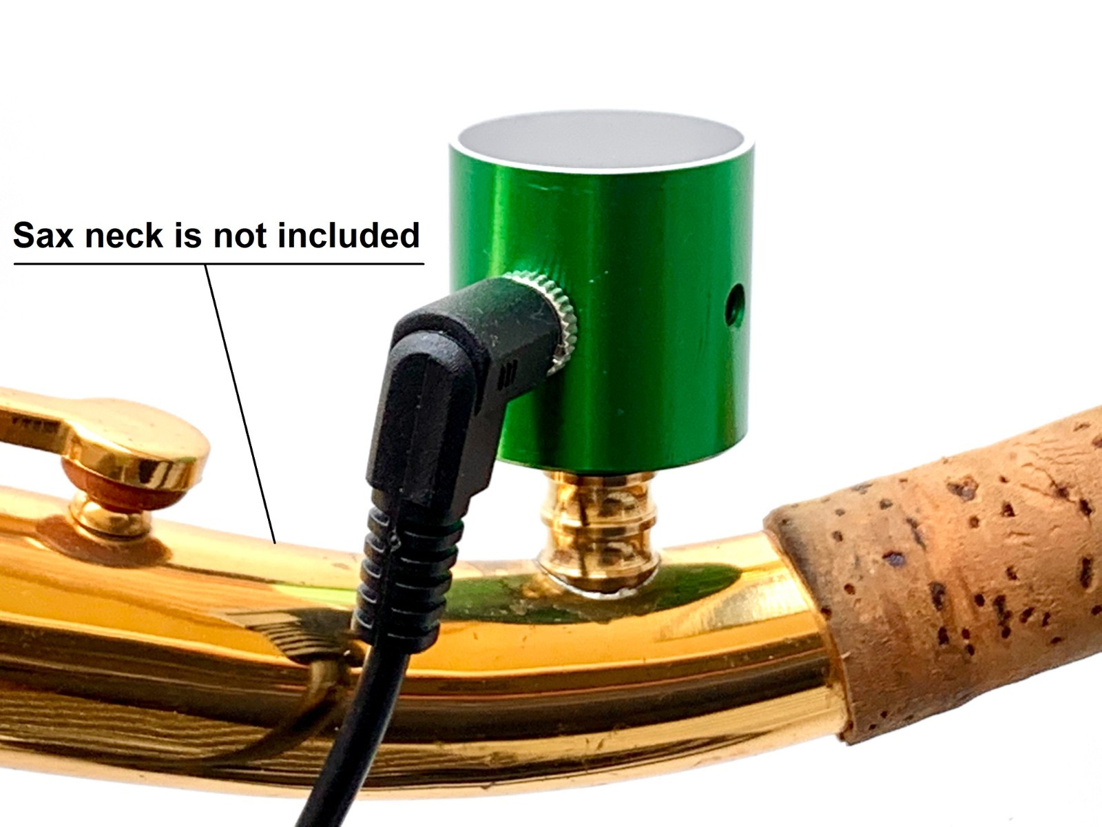 PiezoBarrel V1 Pickup Microphone & 4M Cable + Fittings for Tenor or Baritone Sax
