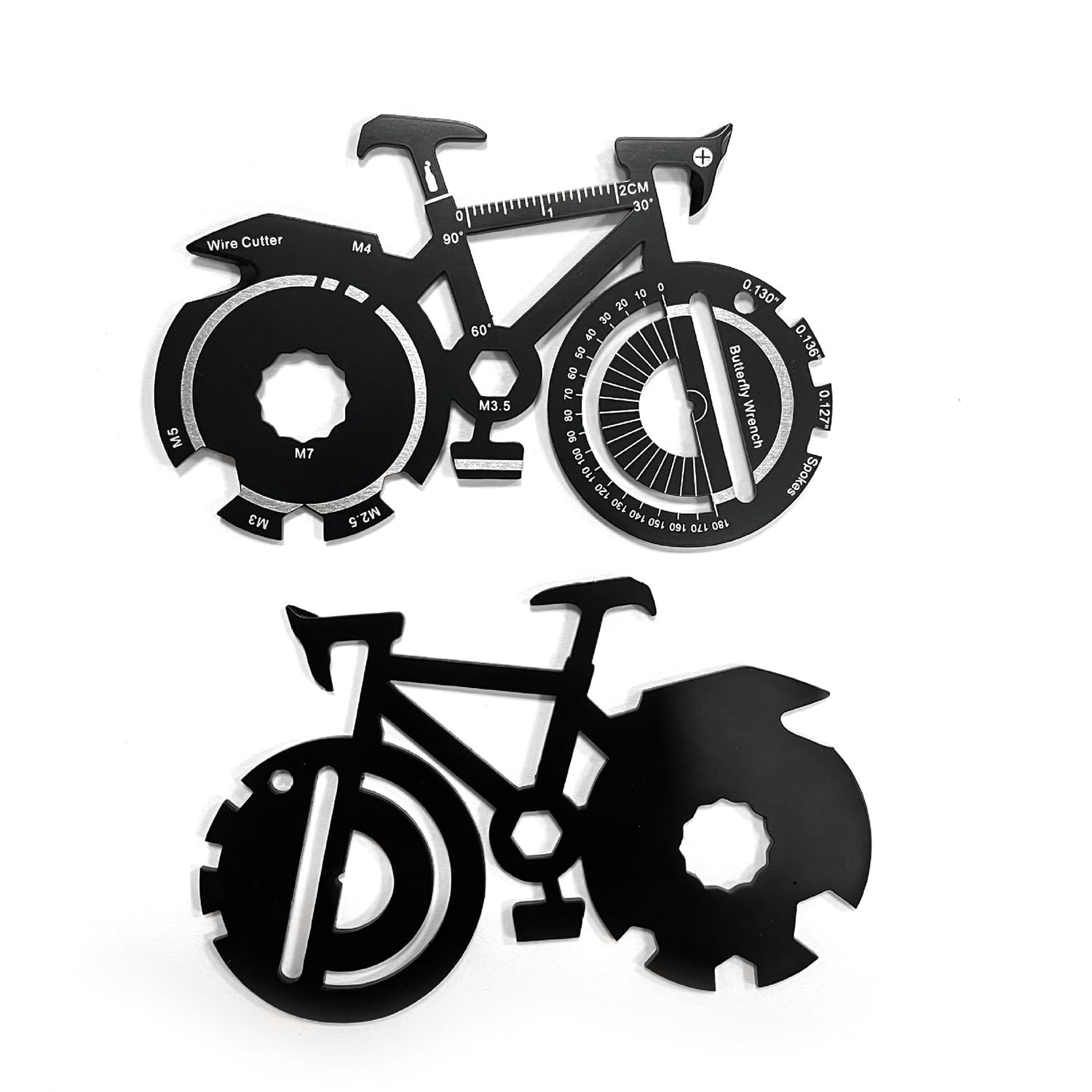 1 Pc Multitool Card 20-in-1 Bike Shape Multi-Purpose Pocket Tool for Outdoor...