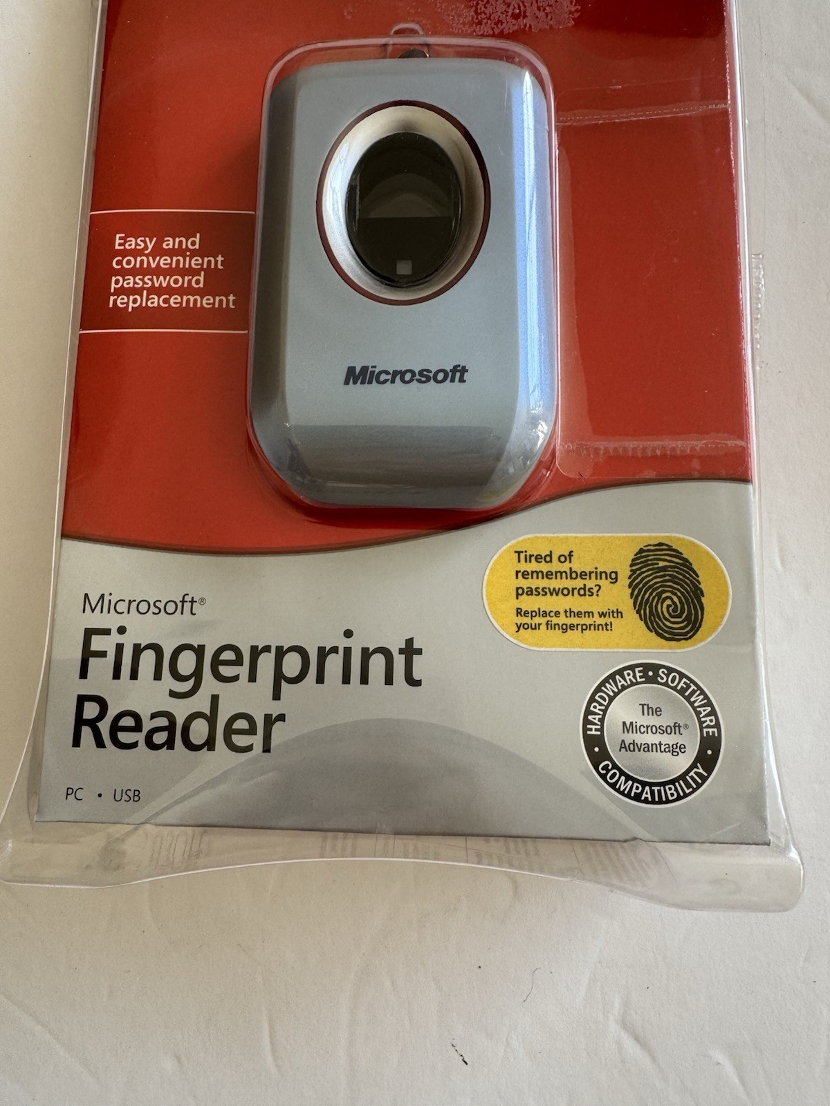 Microsoft Fingerprint Reader USB Sealed Windows X10-49253