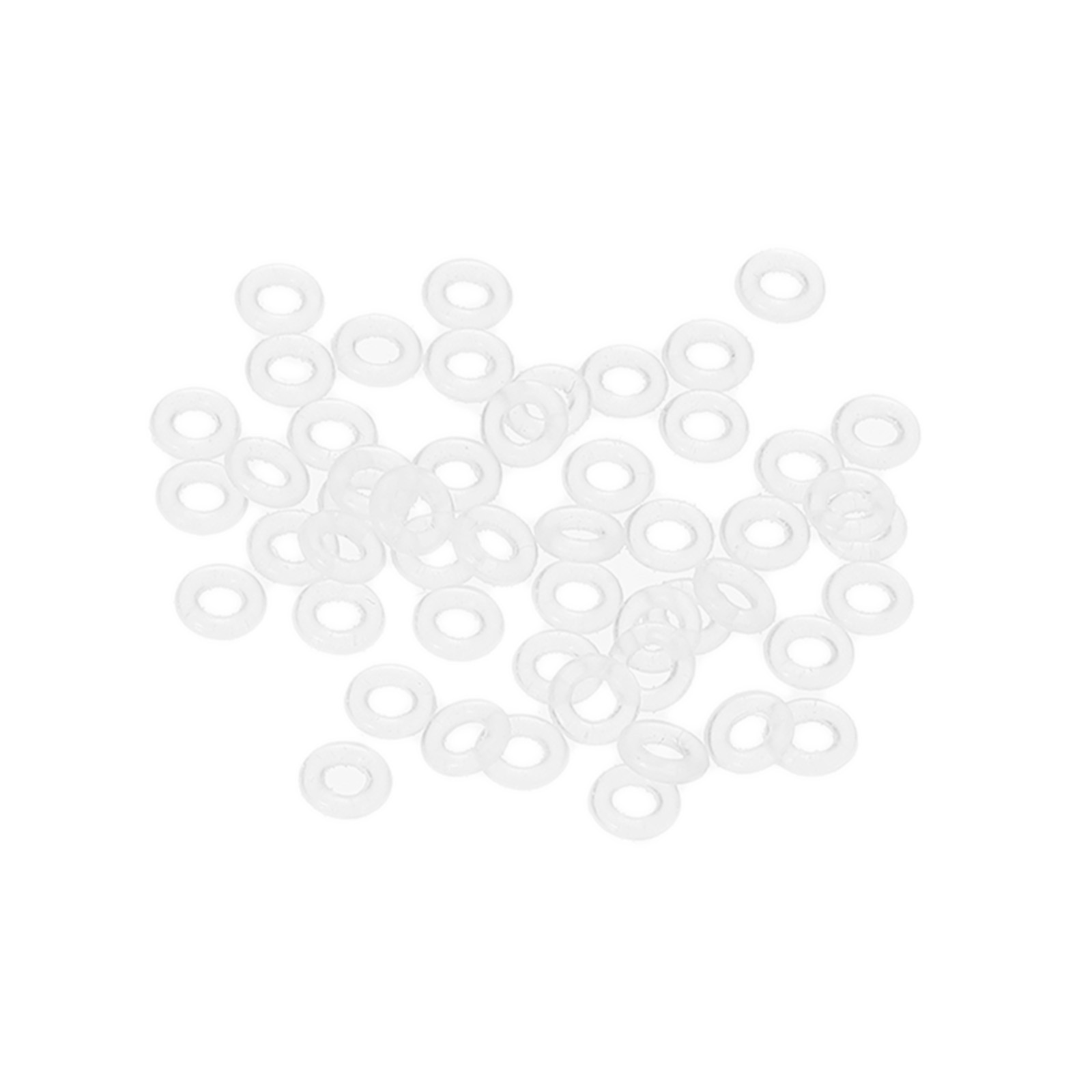 50 Pcs Dart Shaft O-Rings Non-Slip Dart Shaft Rubber O Ring White