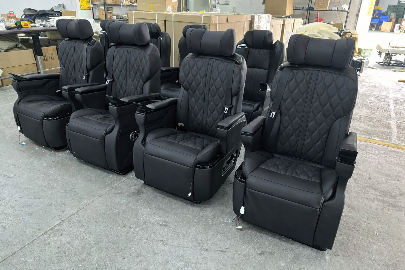 Luxury van Mercedes Sprinter Transit Captain Chair Executive Seats Limo 4x Black