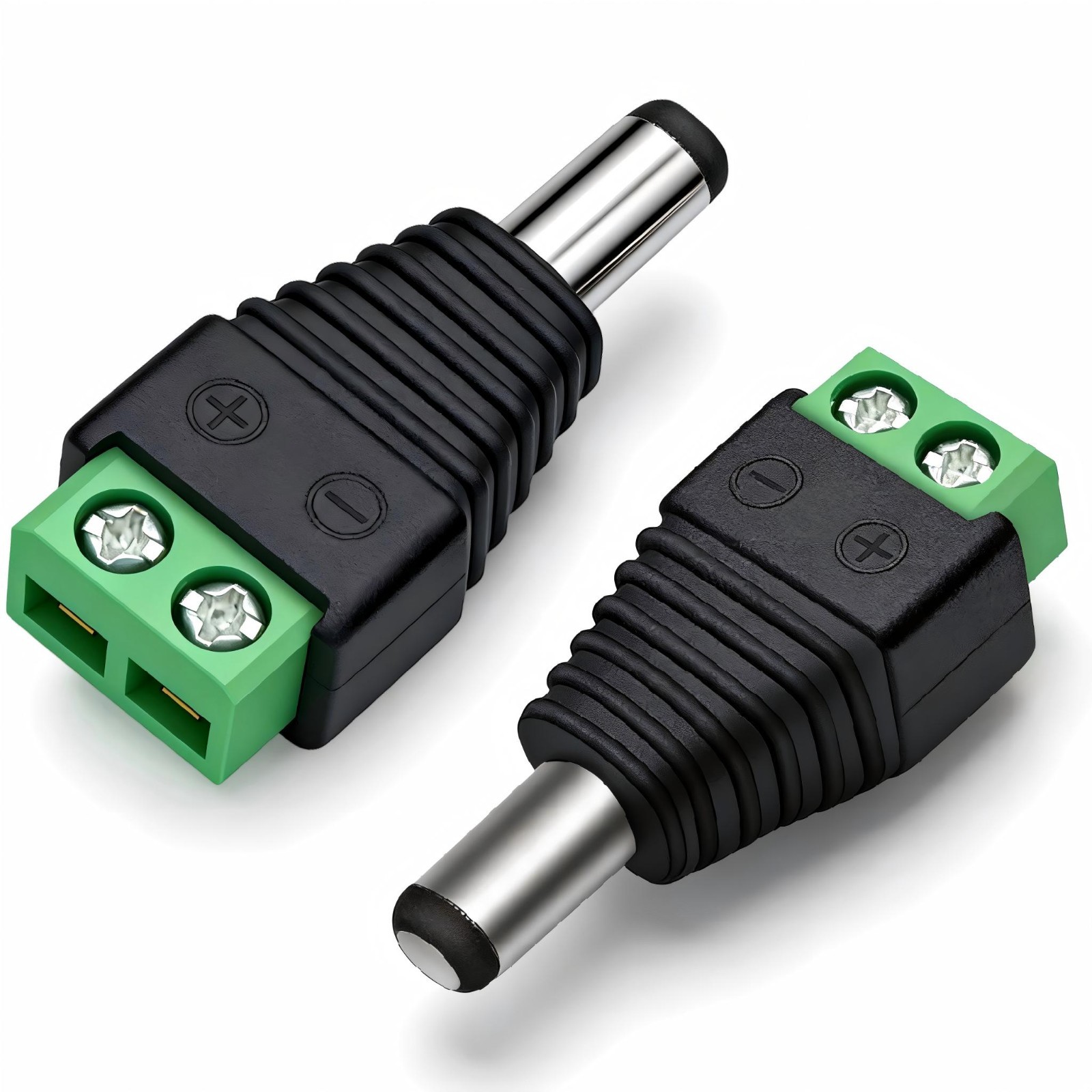 Male DC Power Plug Jack Adapter Connector 2.1 x 5.5mm for CCTV 20/40/60/80/100