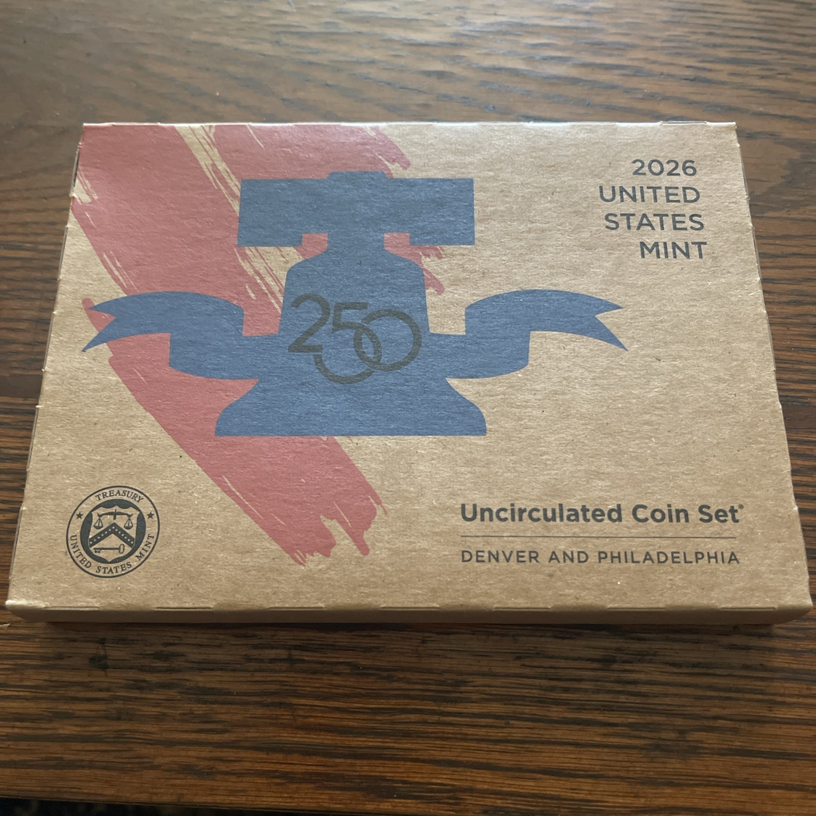 2026 P & D Uncirculated Coin Mint Set With DUAL DATE CENT-Unopened INHAND!