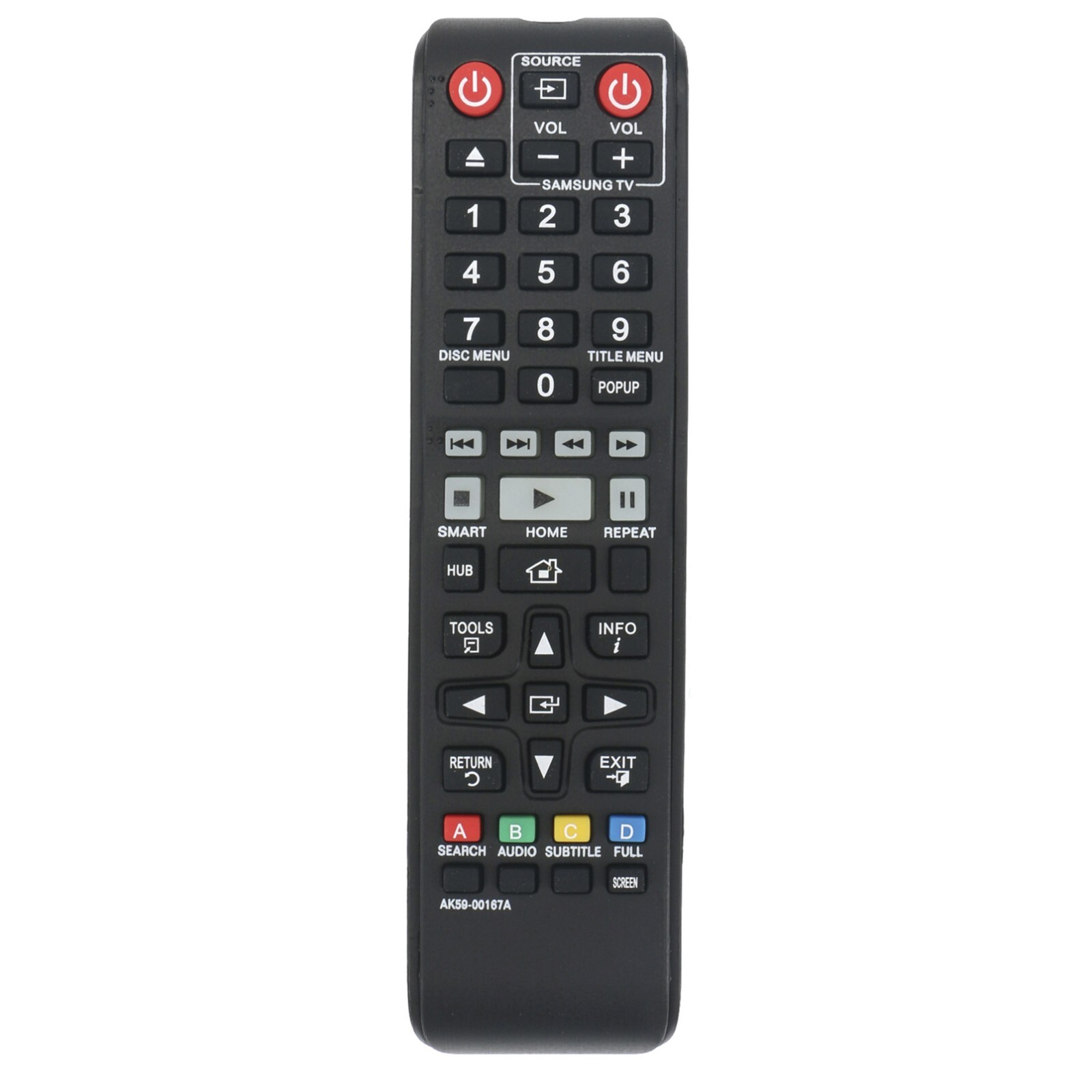 AK59-00167A Replace Remote for Samsung Blu-ray Player BD-J6300 BD-J6300/ZA