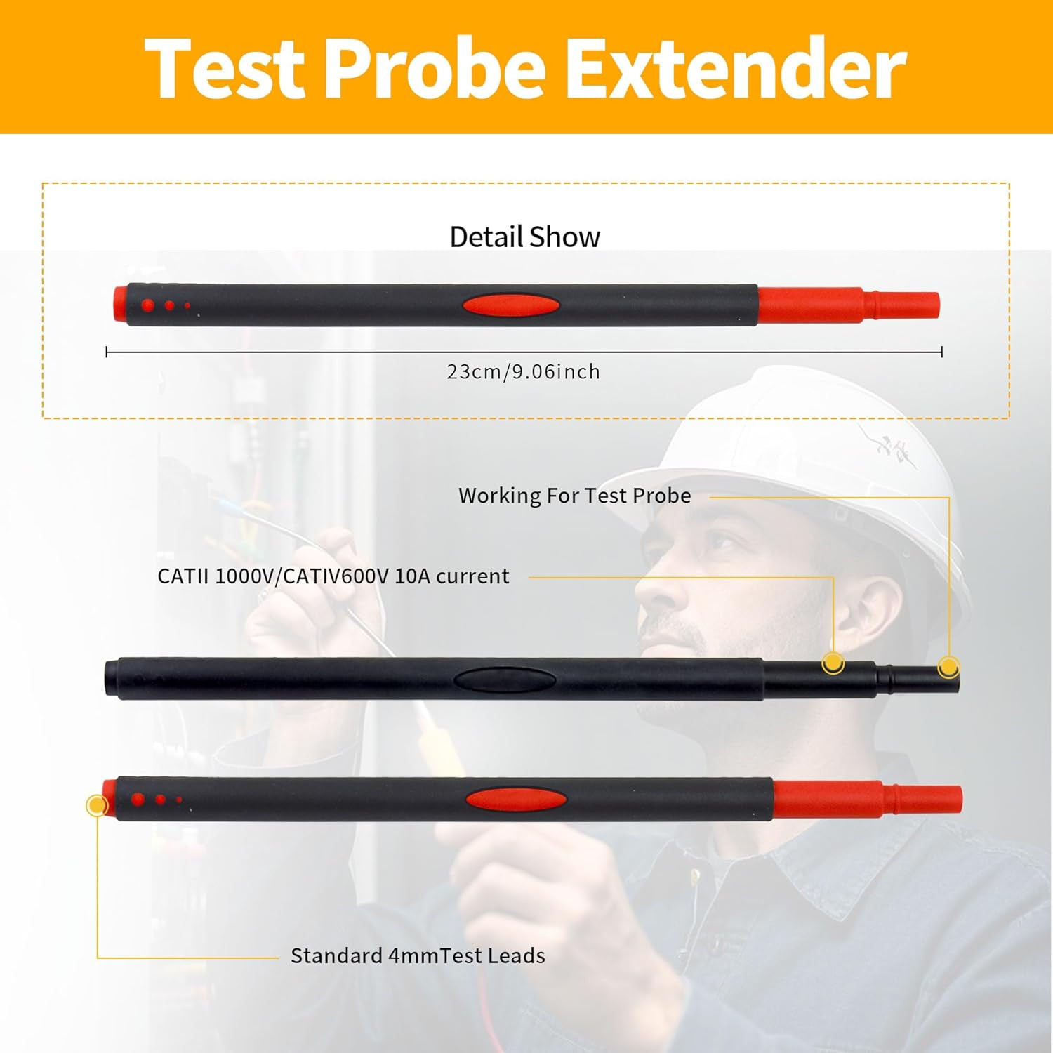 TP280 Test Probe Extenders Replace Compatible with FLUKE L210 Probe Light and Ex