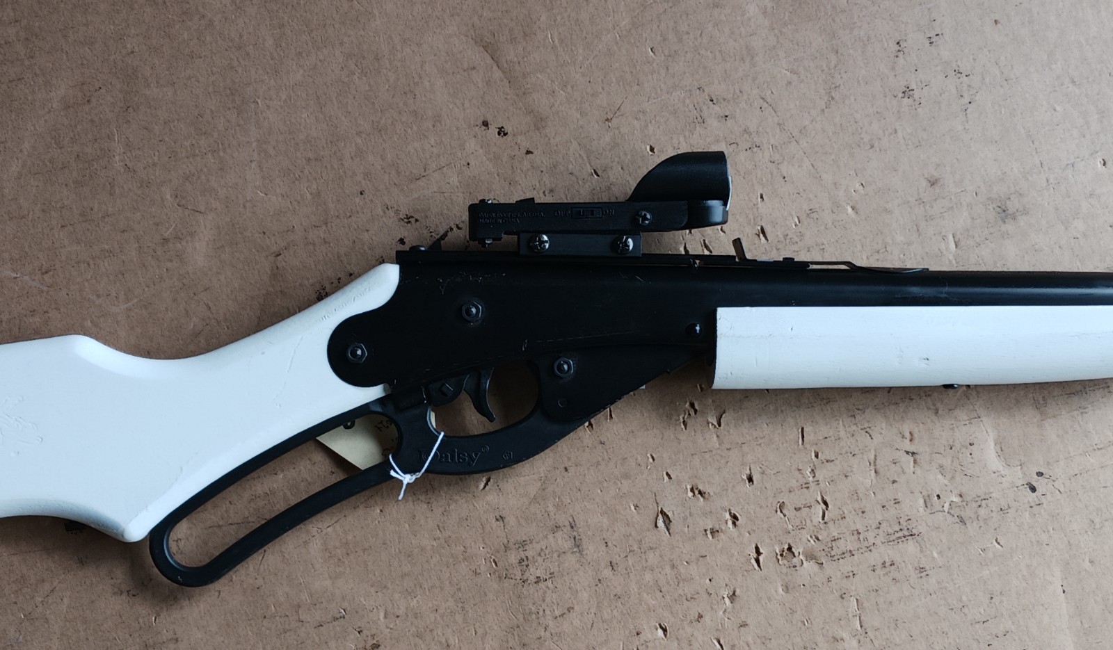 Daisy model 1938B, Red Ryder BB gun , Custom , Electronic scope WHITE #293