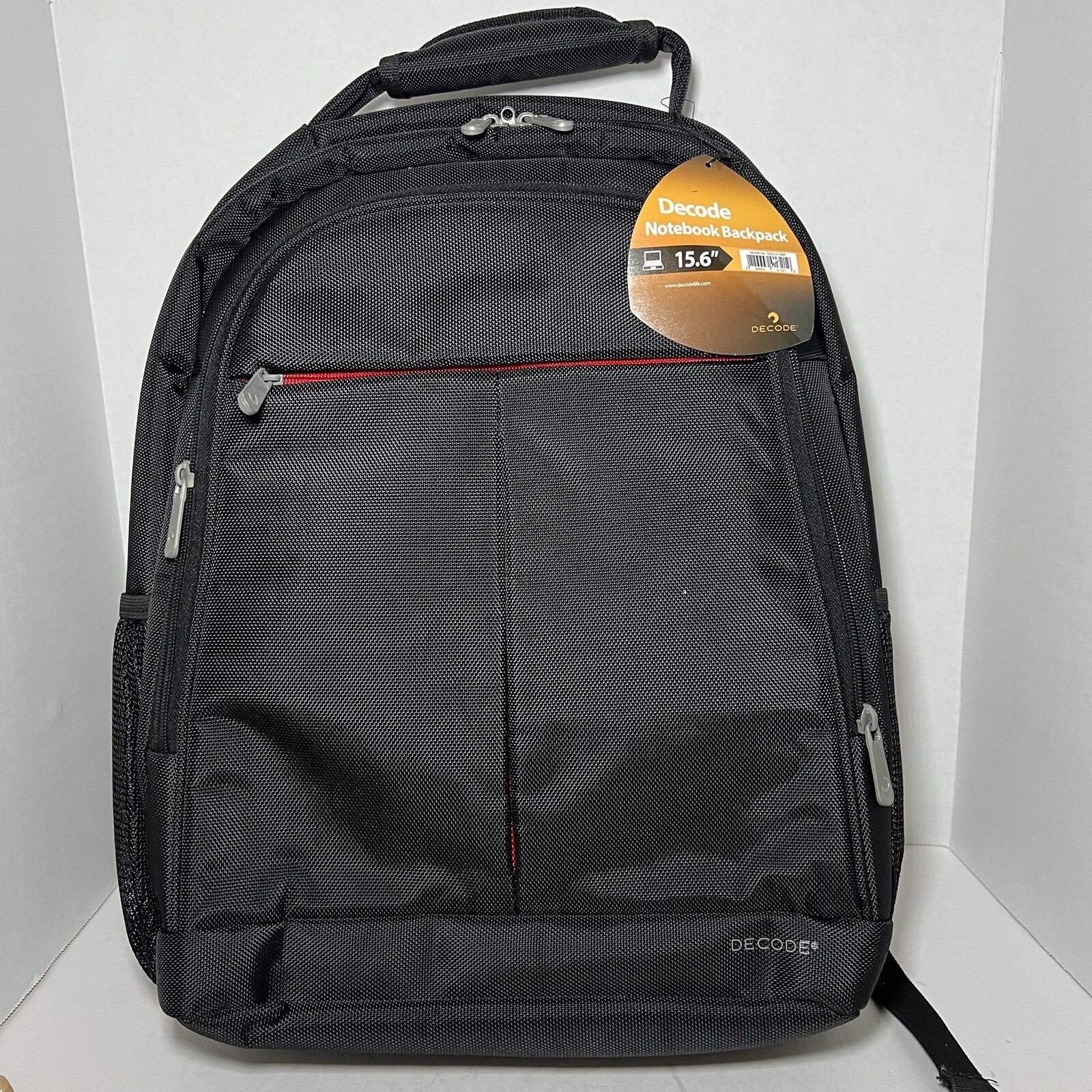 Decode Notebook Backpack Black In Excellent Condition Preowned.