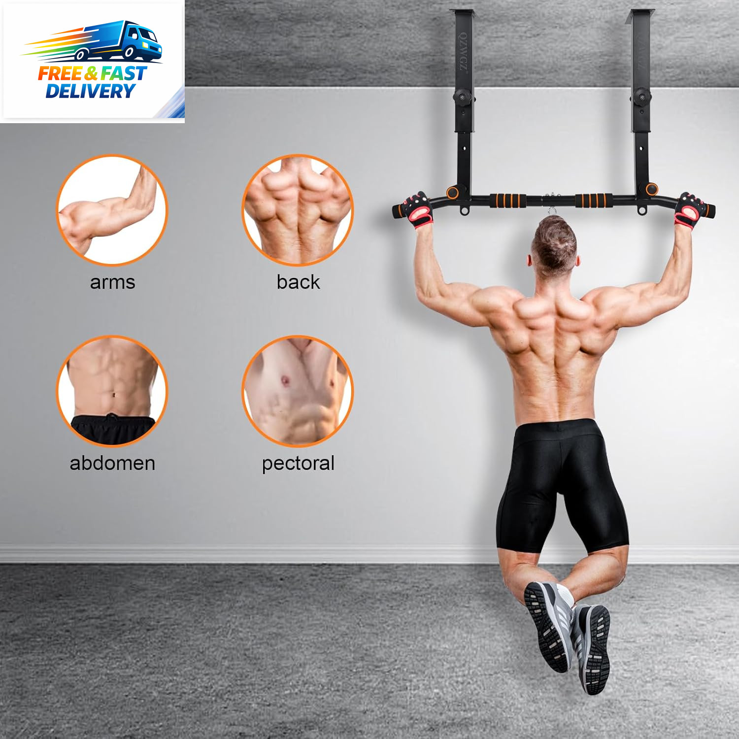 Height Adjustable Pull up Bar, Heavy Duty Pull up Bar, Barmount, Ceiling Mount,