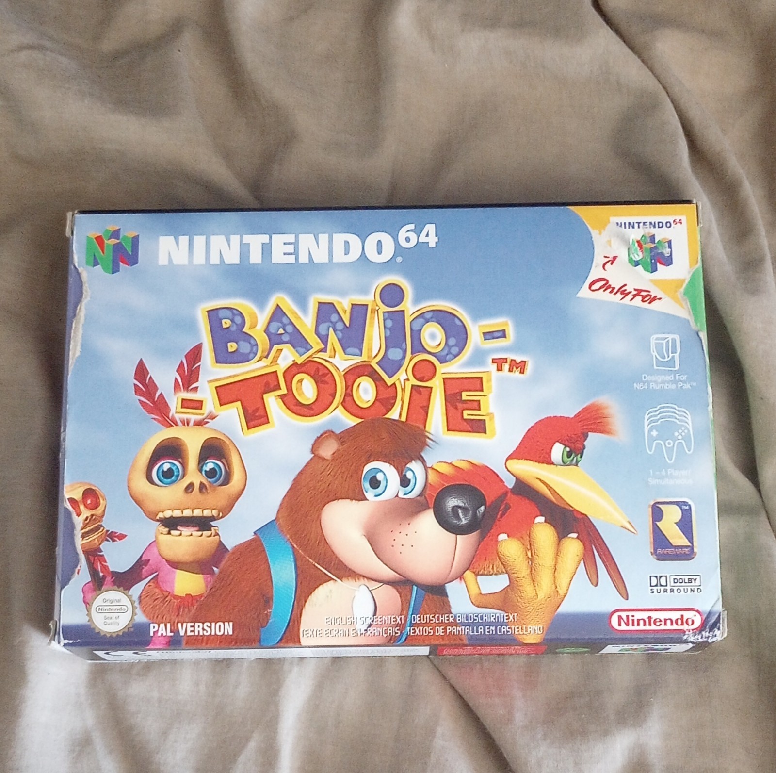 Nintendo Banjo-Tooie Cartridge Case Original Box PAL for Nintendo 64 no game