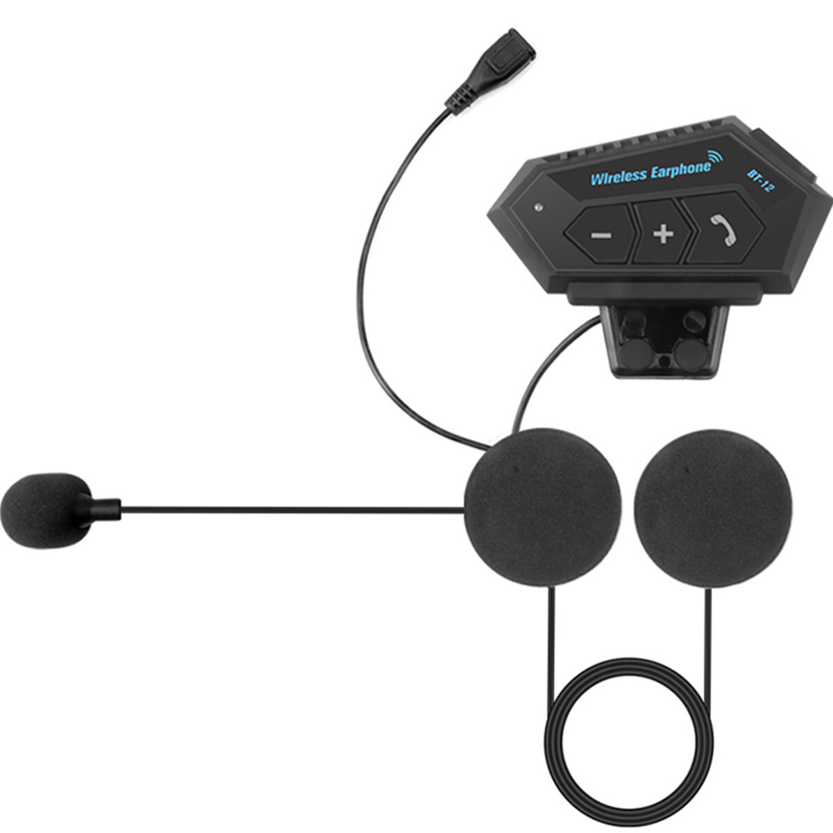 Motorcycle Wireless 5.0 Bluetooth Headset Helmet Hands-free Telephone Call Kit