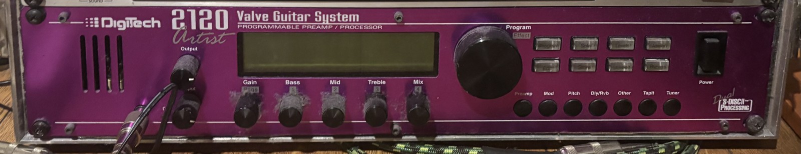 DigiTech 2120 Artist Valve Guitar System Dual S-DISC II Preamp Processor MINT