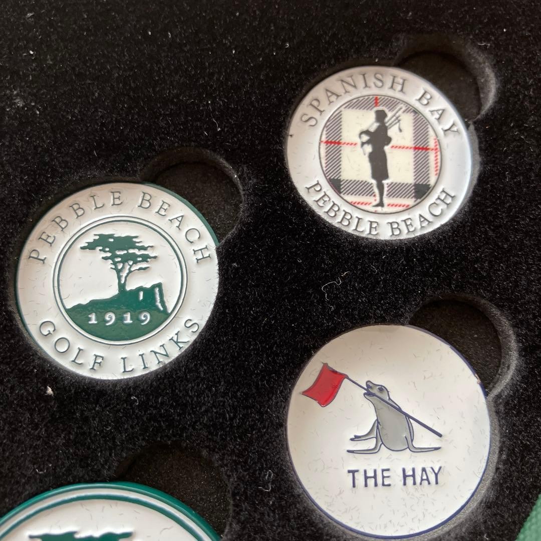 PEBBLE BEACH golf marker set