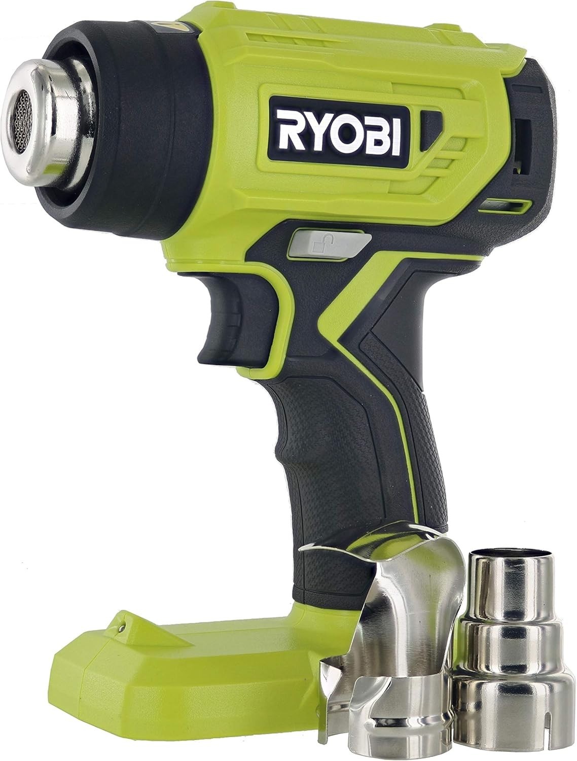 Portable 18-Volt Heat Gun - 10 Seconds Heat-Up with LED Light and Nozzles
