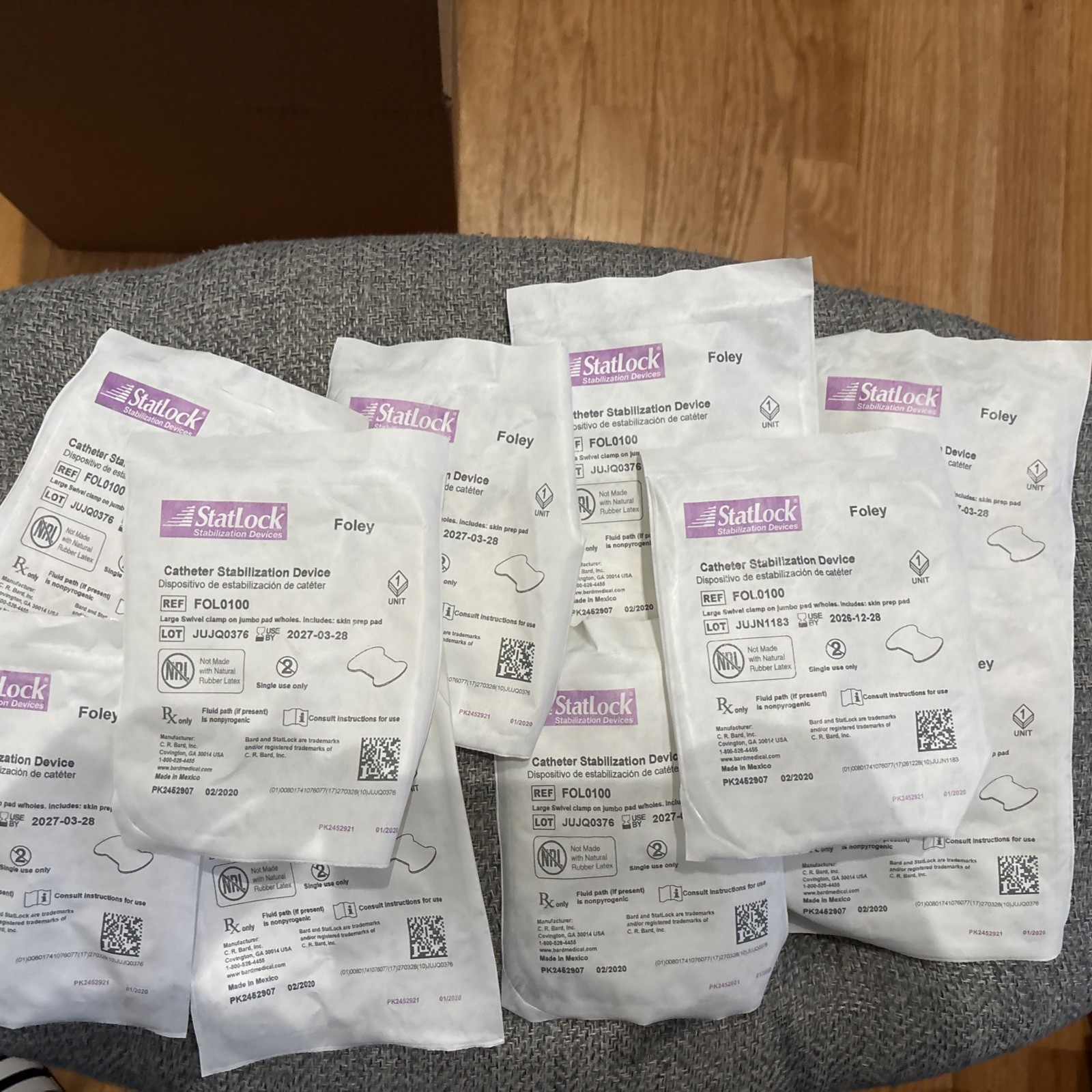 10-Pack | StatLock Foley Catheter Stabilization Device Latex Free New