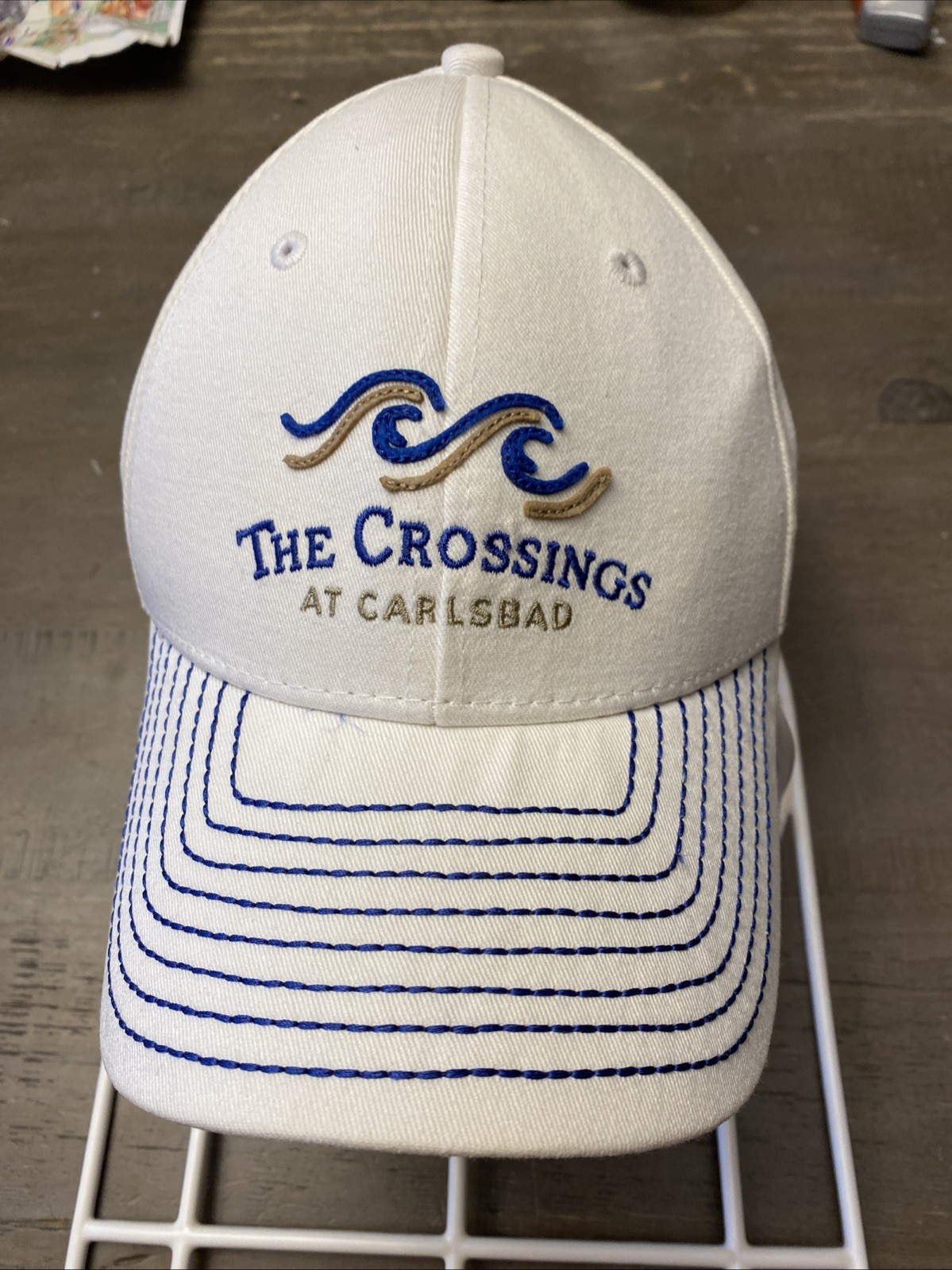 The Crossings At Carlsbad Golf Hat Calloway Brand Adjustable Clean White